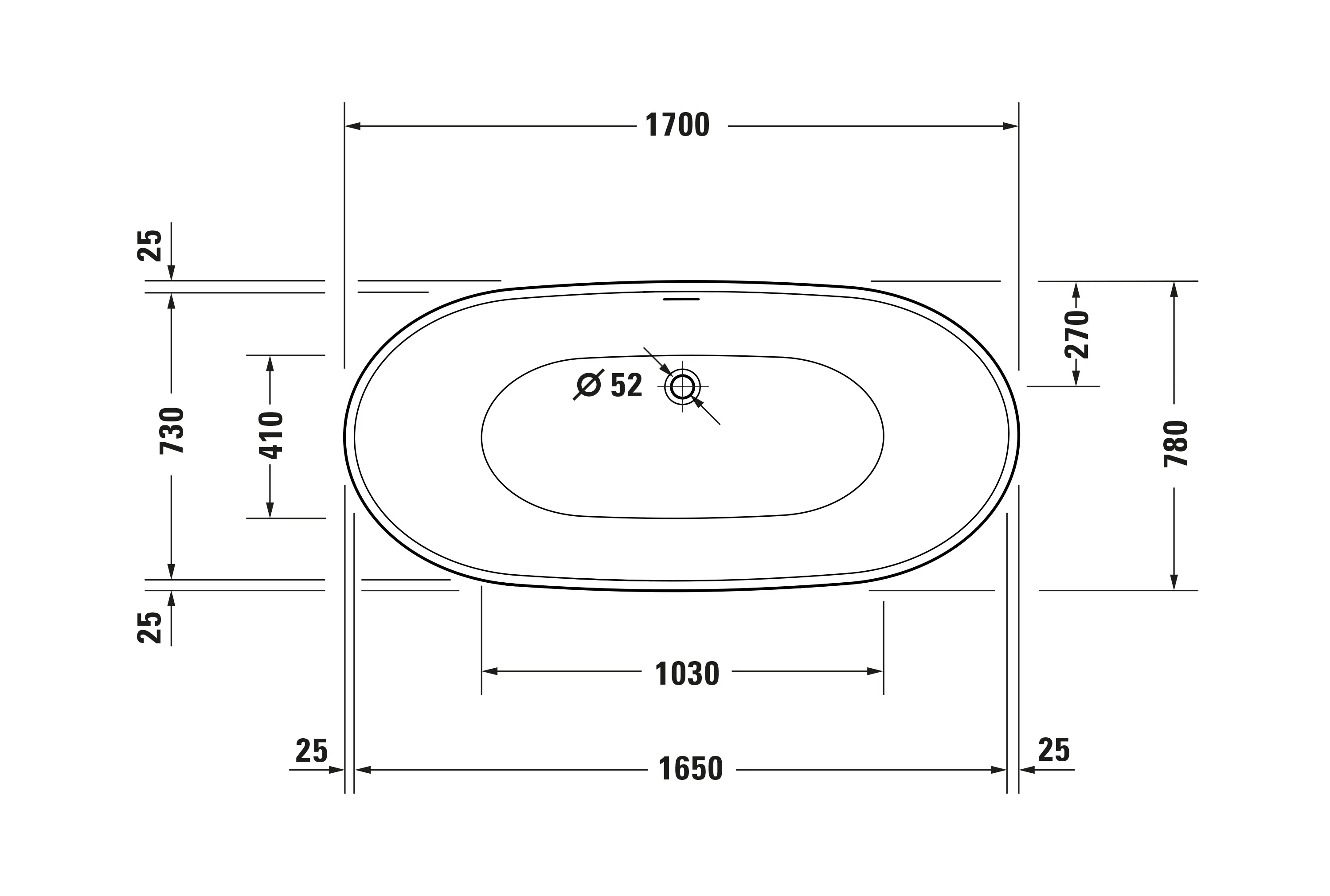 Duravit DuraBerk fritstående badekar - Image 8