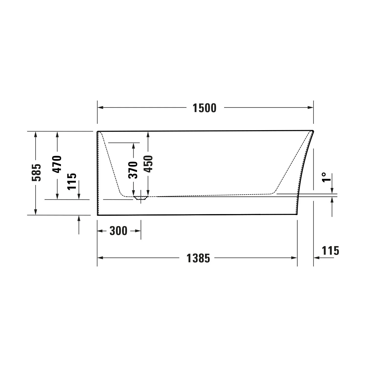 Duravit DuraDelfi hjørnebadekar - Image 4
