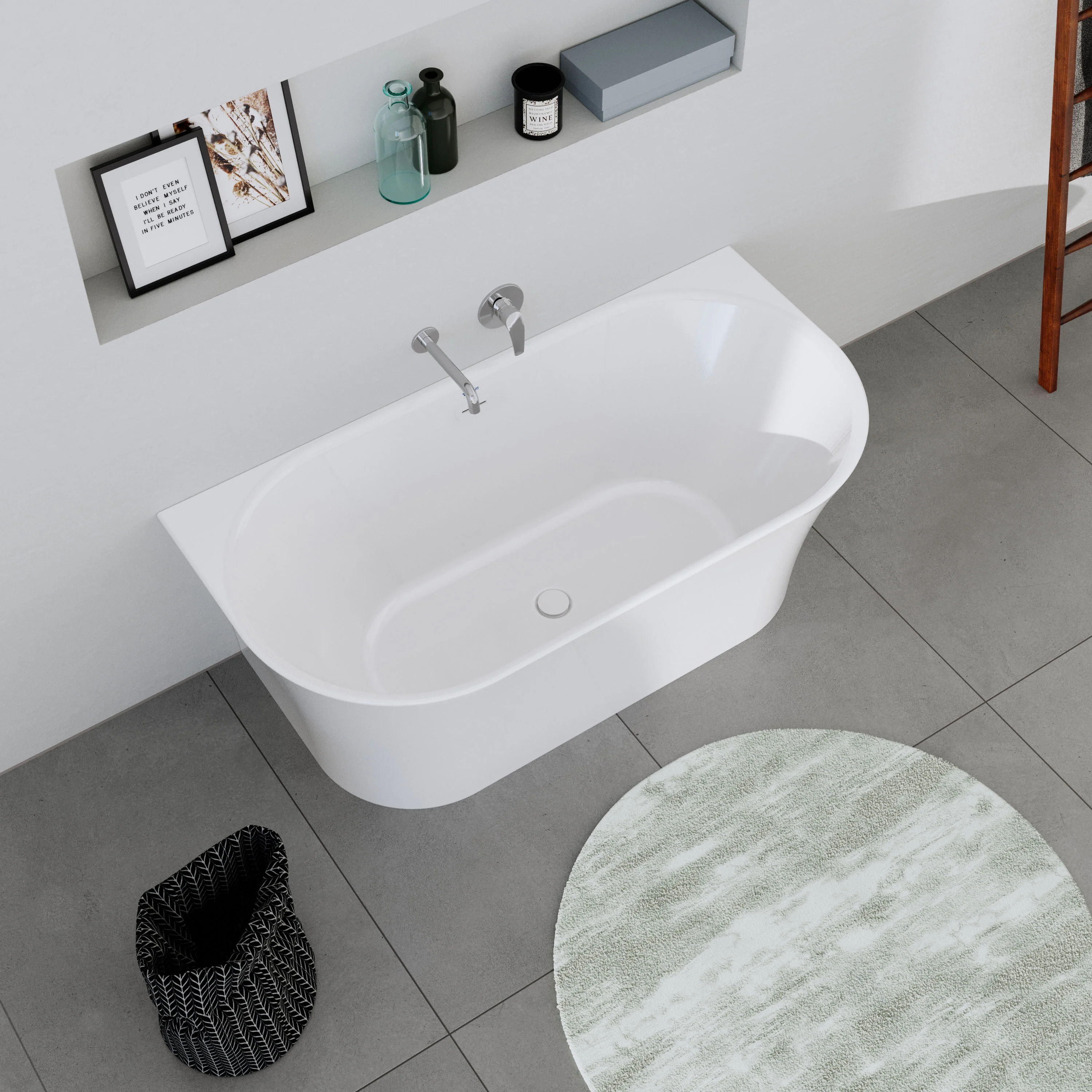 Duravit DuraDelfi forvægsvBadekar - Image 3