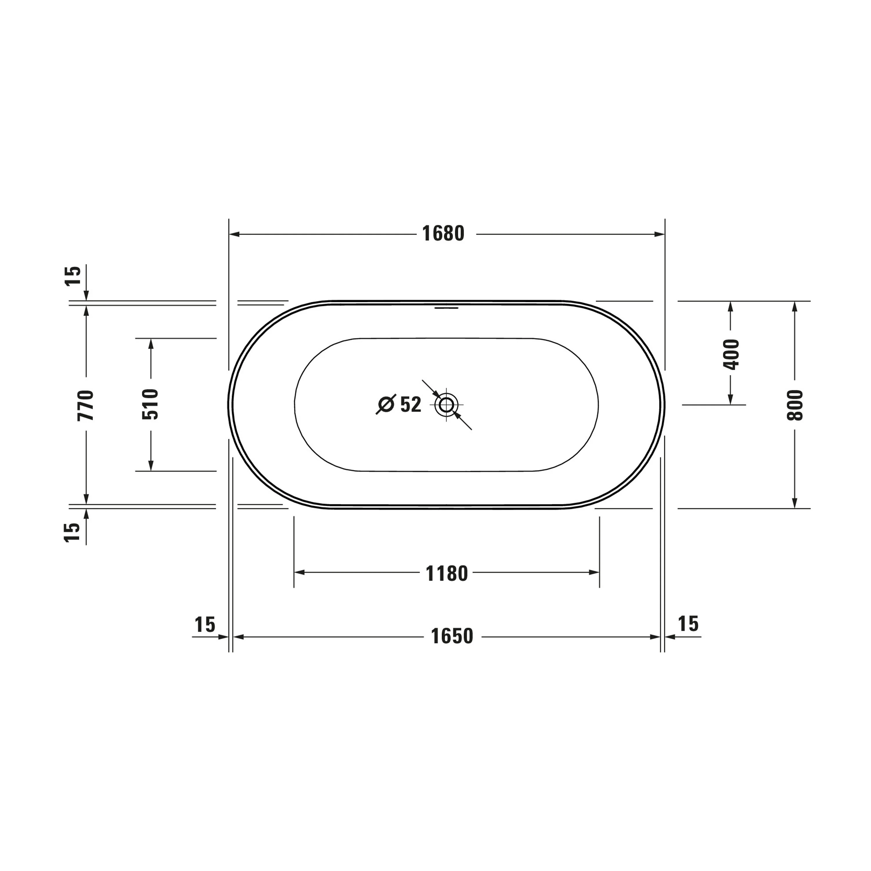 Duravit DuraMuna fritstående badekar - Image 15