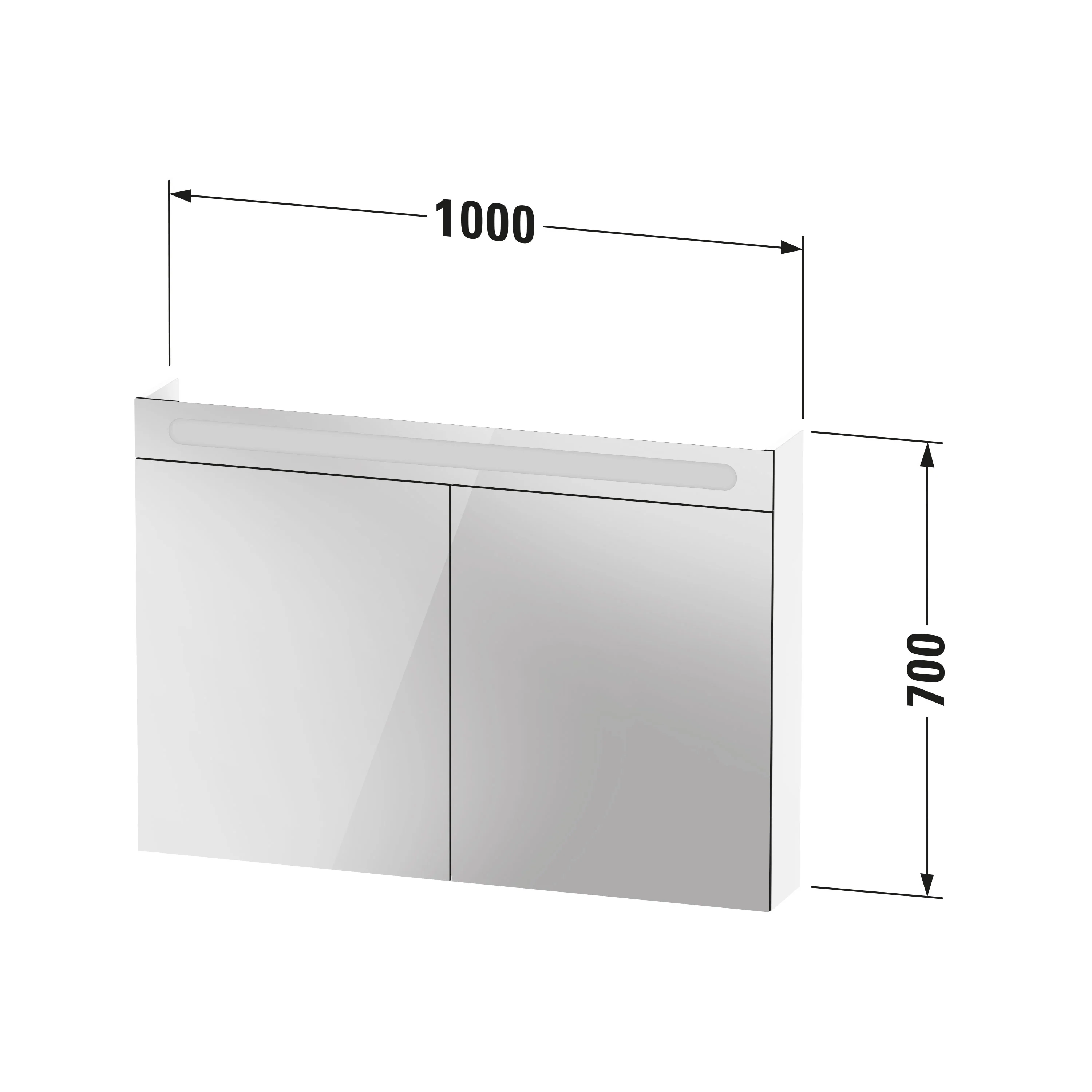 Duravit DuraPoint Spiegelschrank 100 cm - Image 5