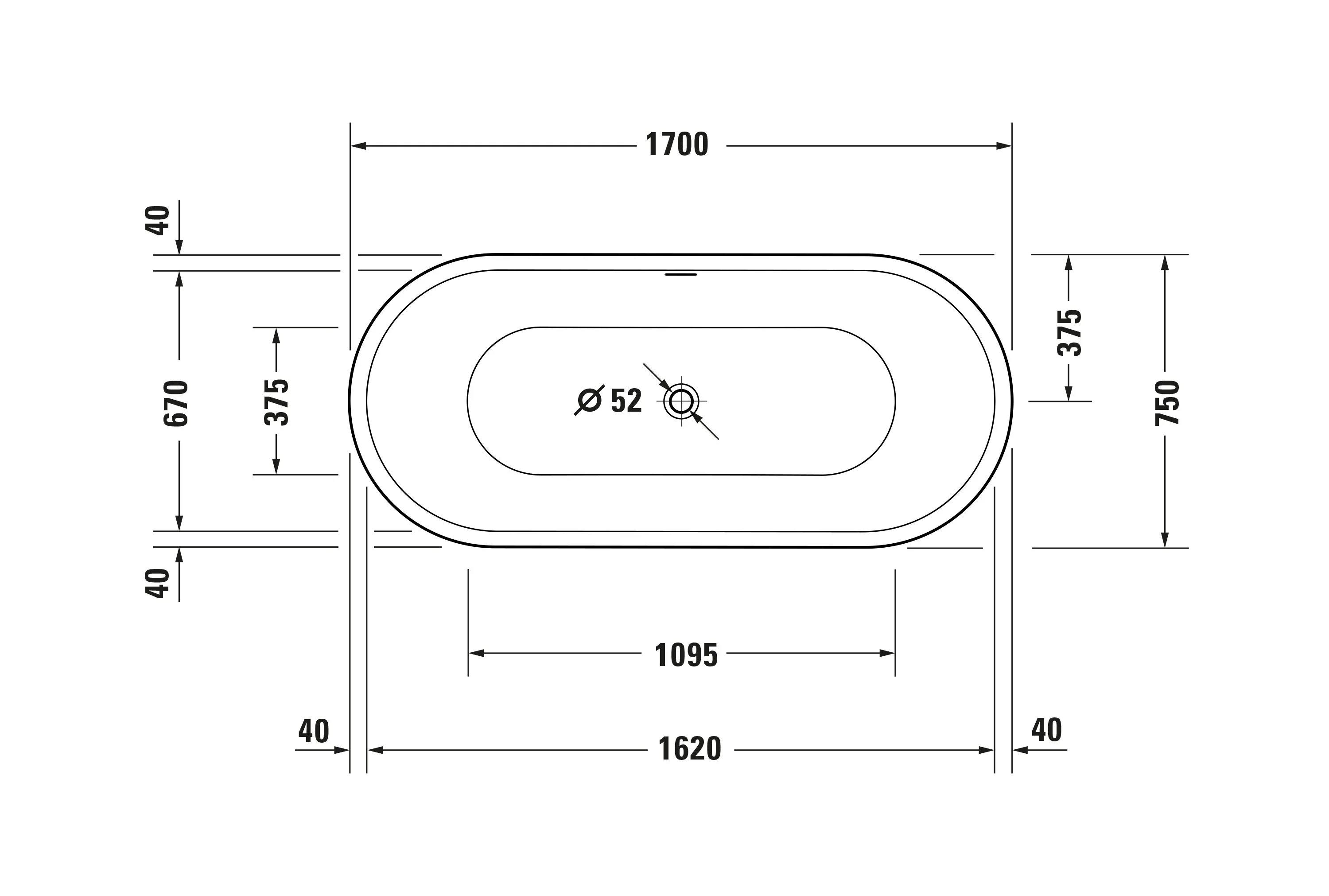 Duravit DuraStor oval fritstående badekar - Image 9