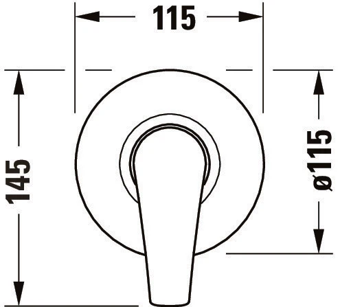 Duravit DuraVelez indbygningsbrusearmatur med regnbruser - inkl. brusearm - Image 12