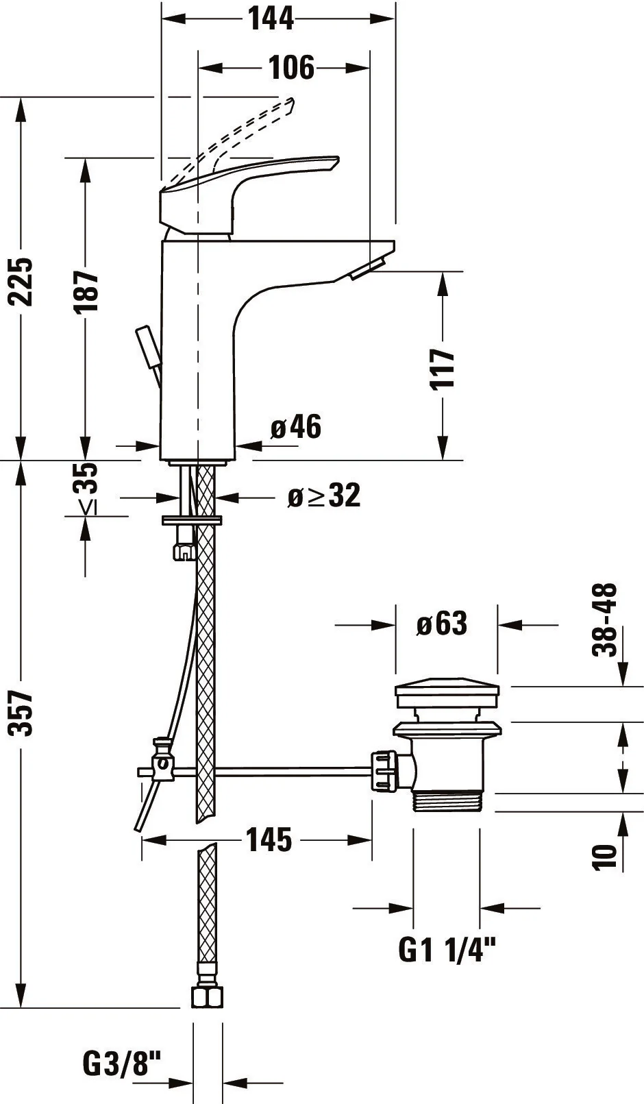 Duravit DuraVelez Waschtischarmatur - Image 8