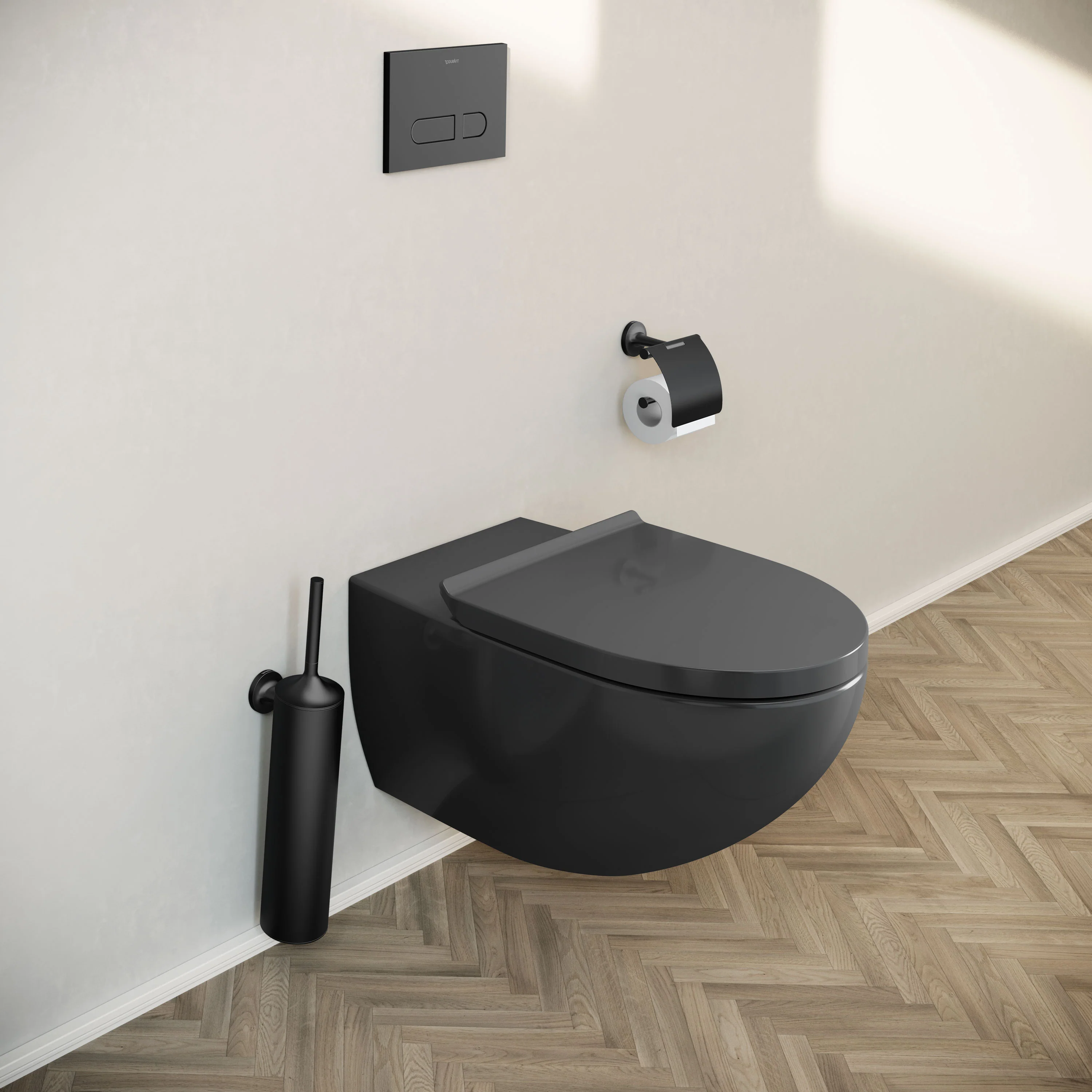 Duravit DuraVento væghængt toilet-sæt uden skyllekant