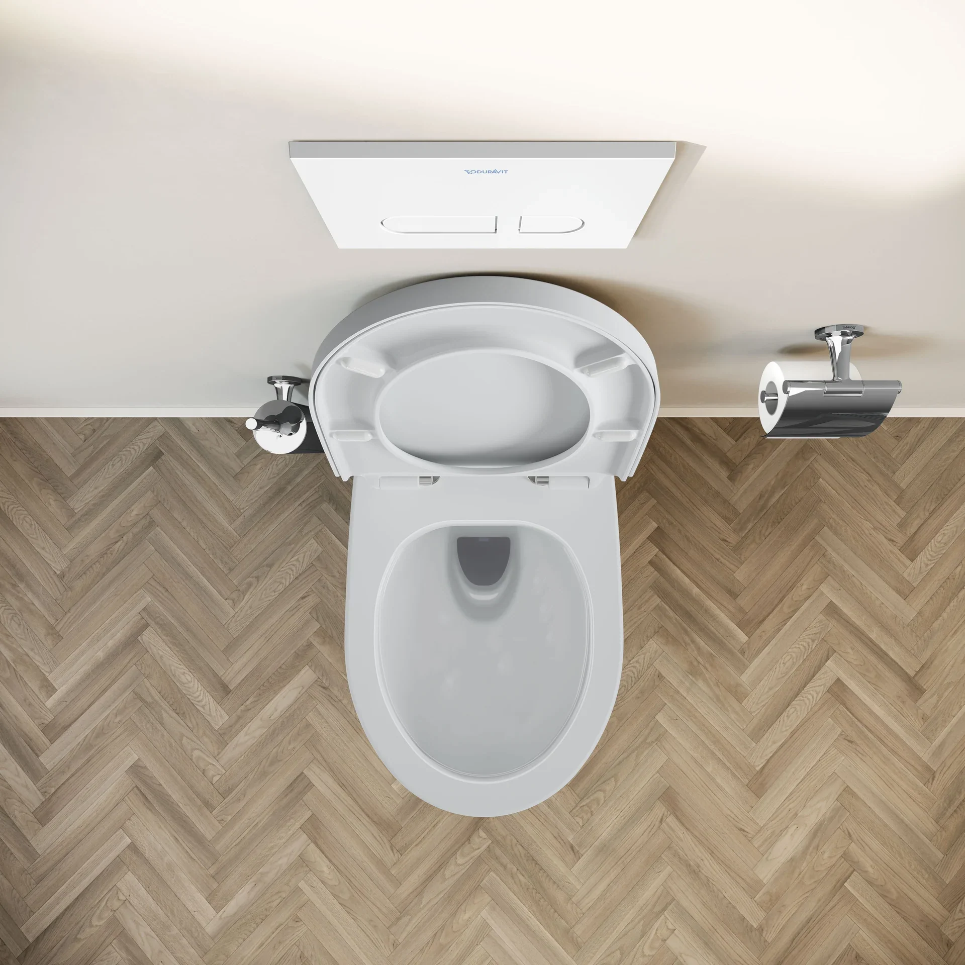 Duravit DuraVento væghængt toilet-sæt uden skyllekant - Image 7