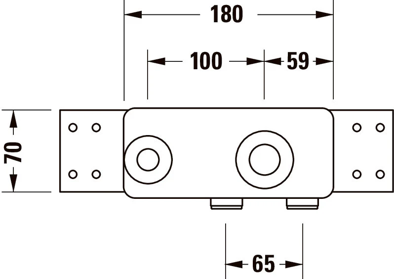 Duravit grundelement til indbygget håndvaskarmatur - Image 3