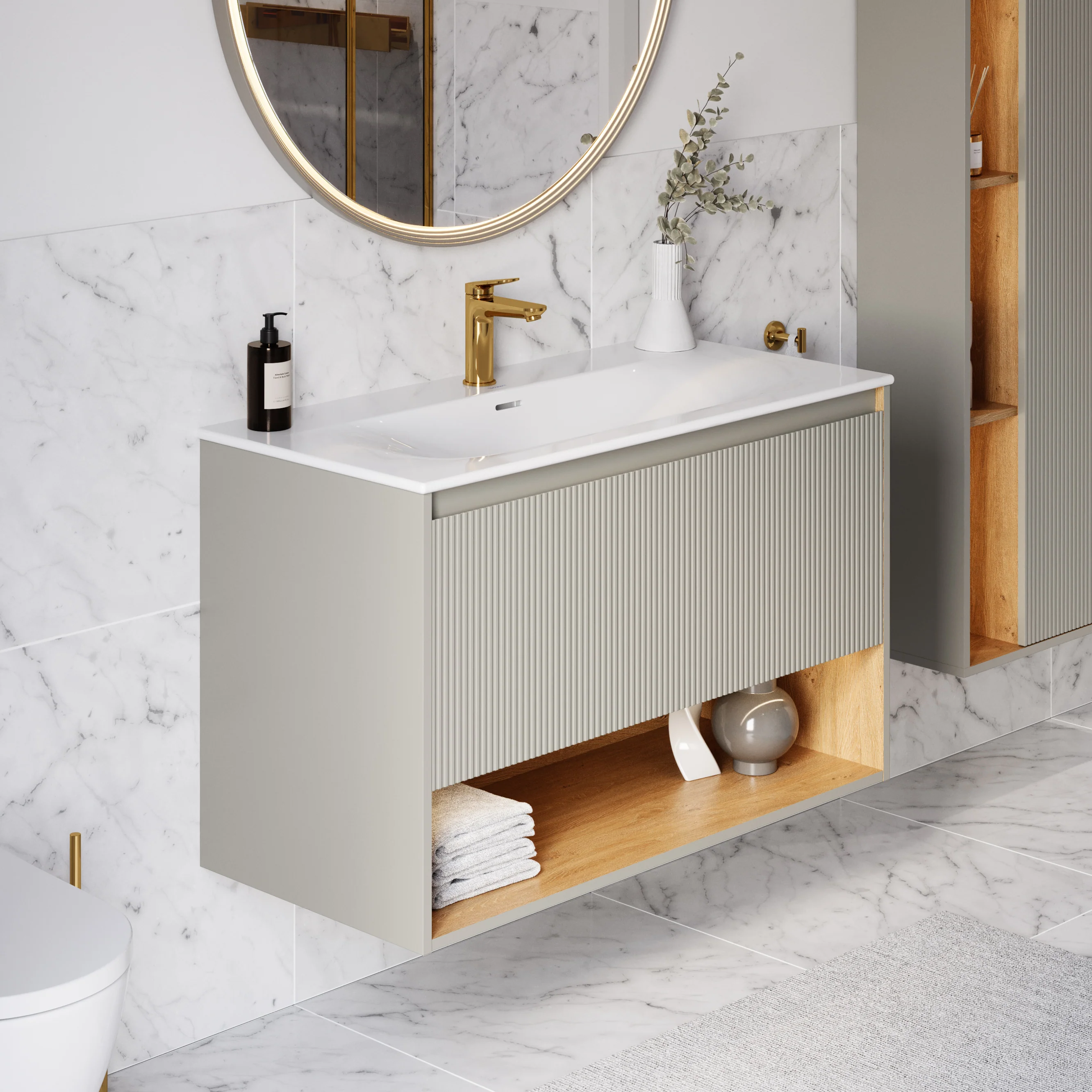 Duravit håndvask med underskab BELDIVO 100 cm - Image 17