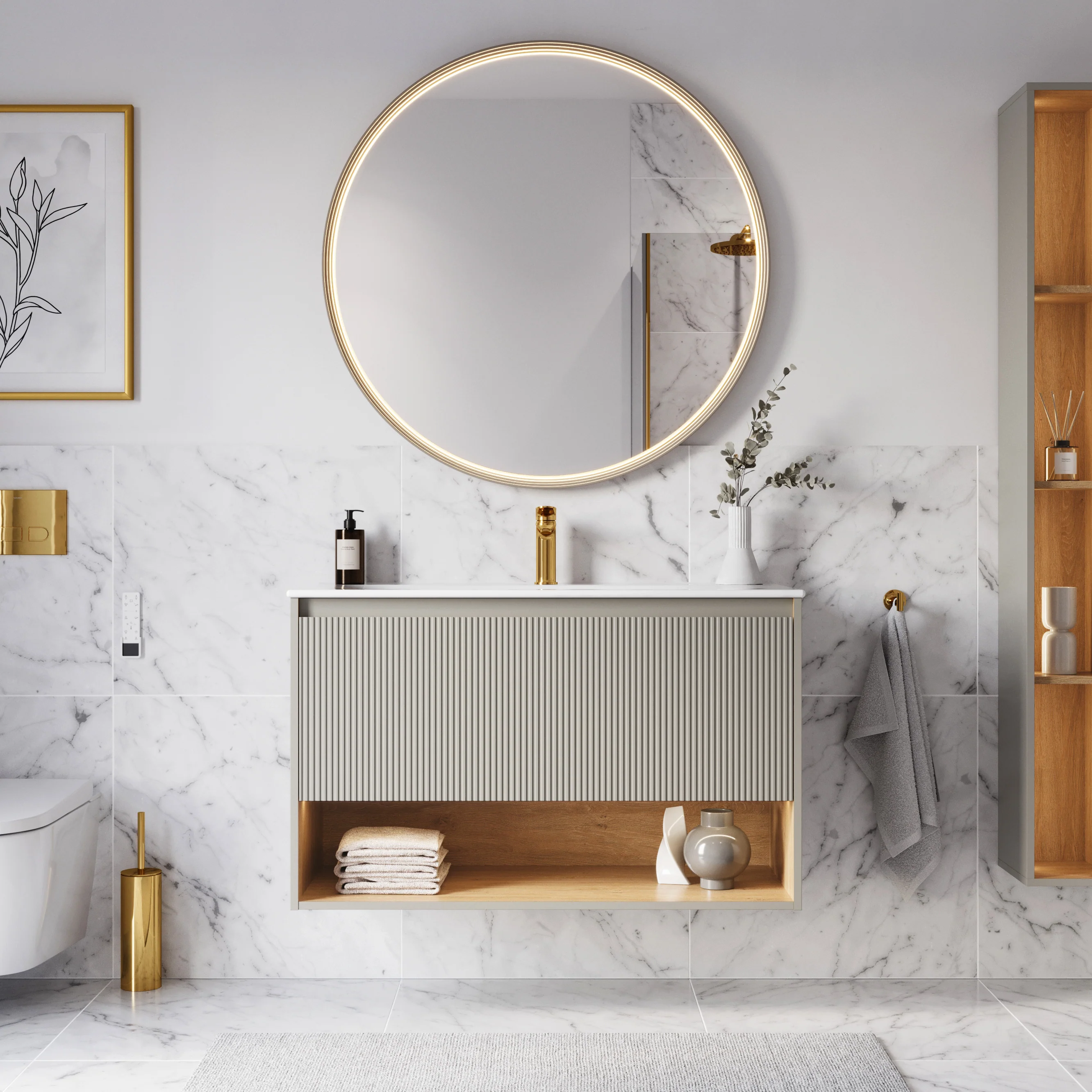 Duravit håndvask med underskab BELDIVO 100 cm - Image 18