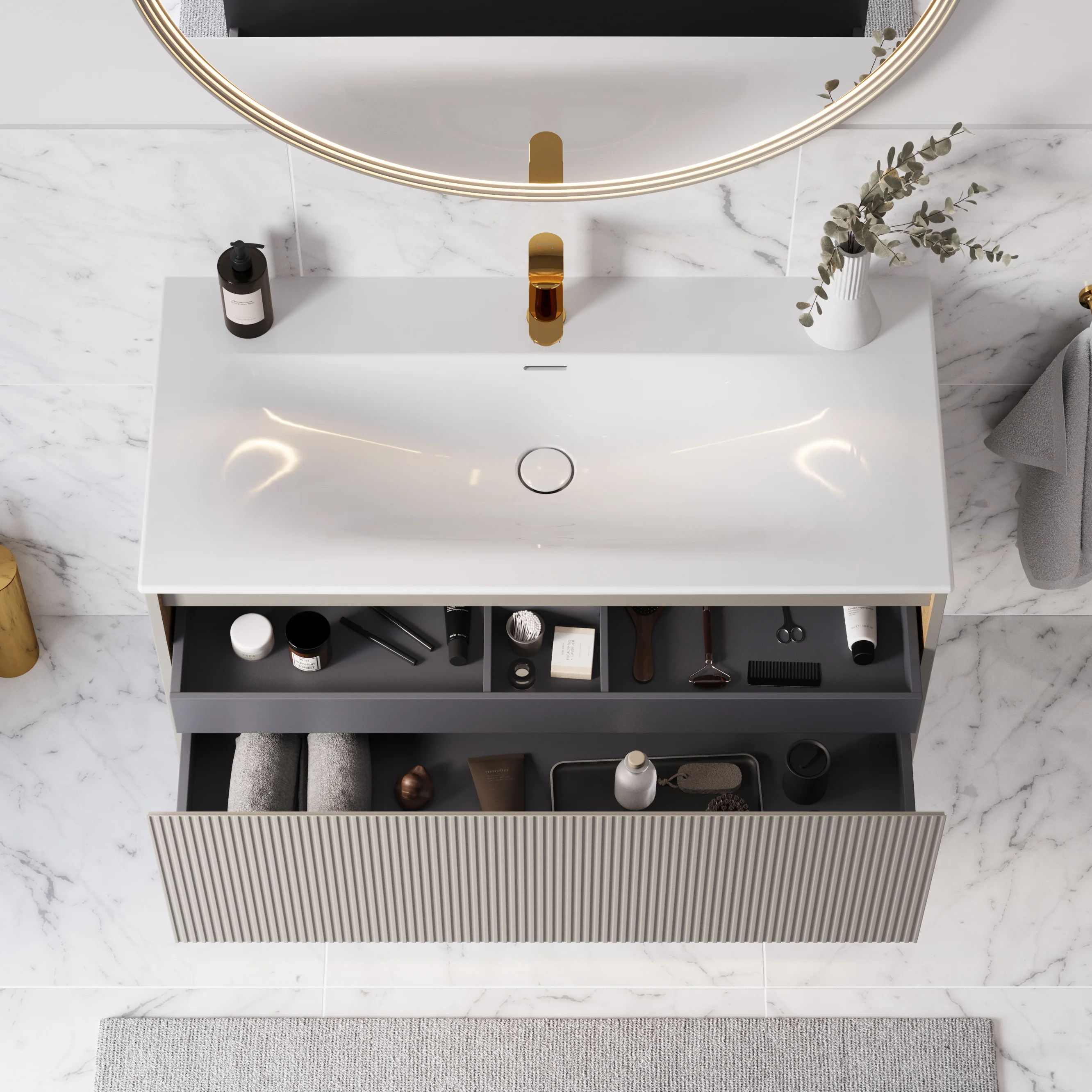 Duravit håndvask med underskab BELDIVO 100 cm - Image 19