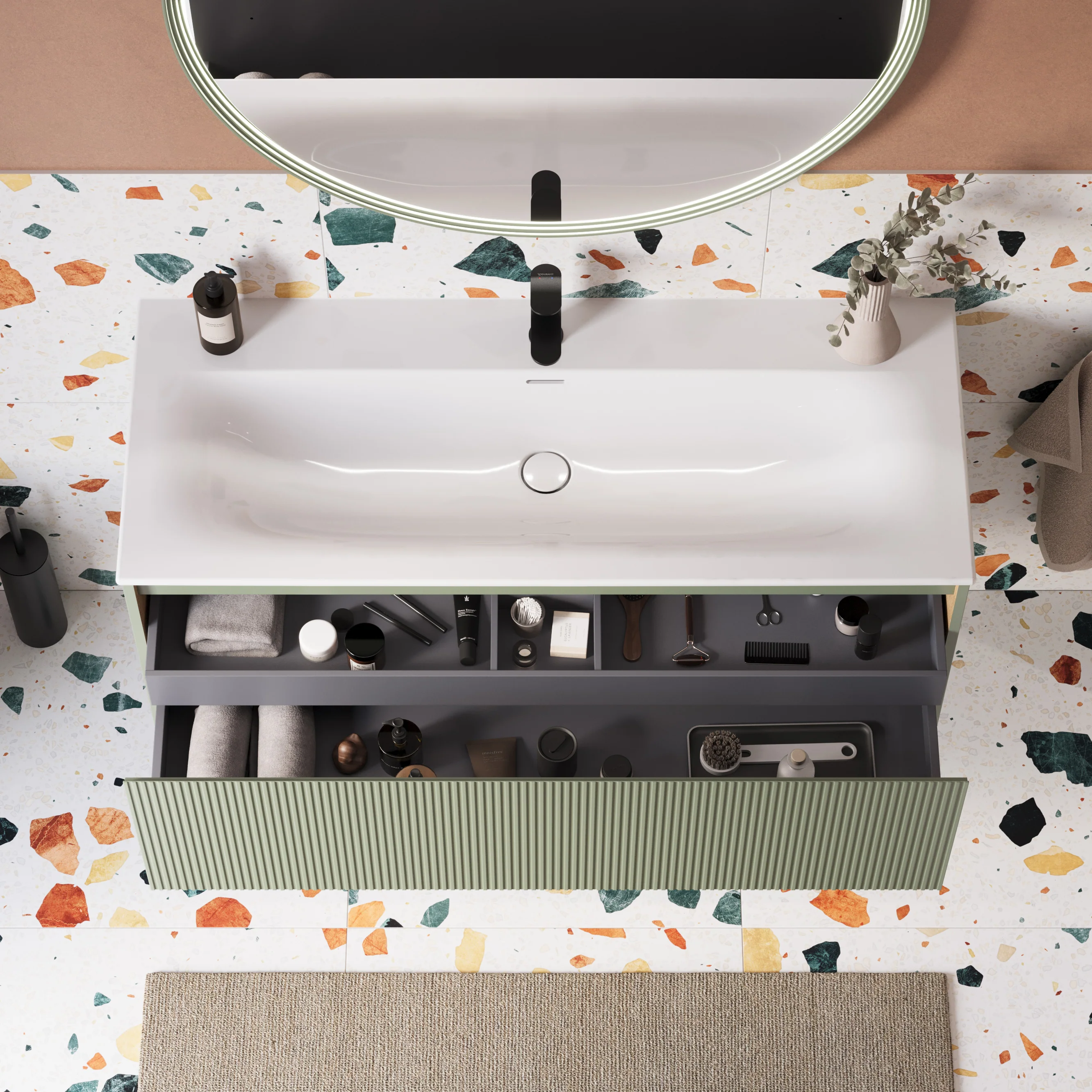 Duravit håndvask med underskab BELDIVO 120 cm - Image 15