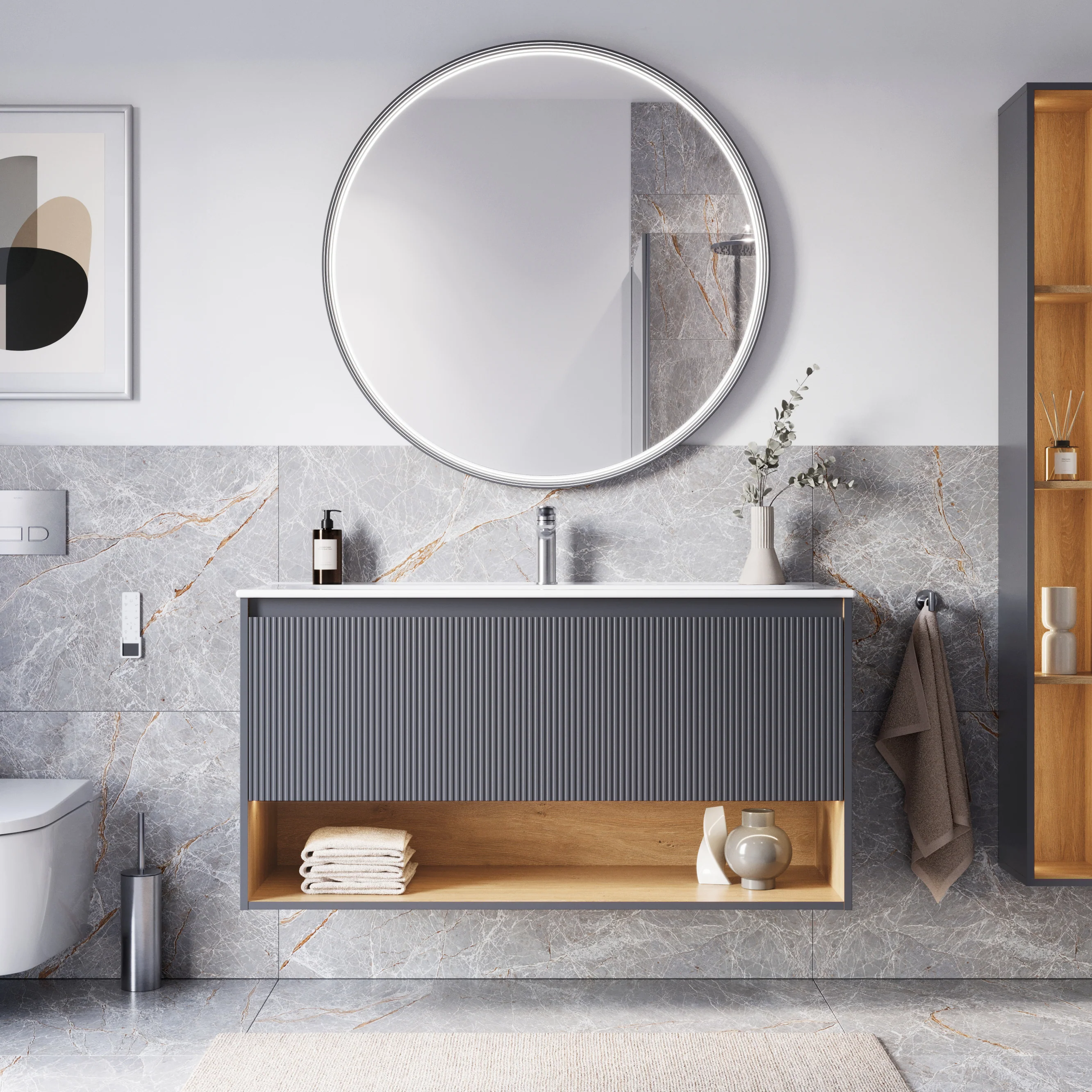 Duravit håndvask med underskab BELDIVO 120 cm - Image 2