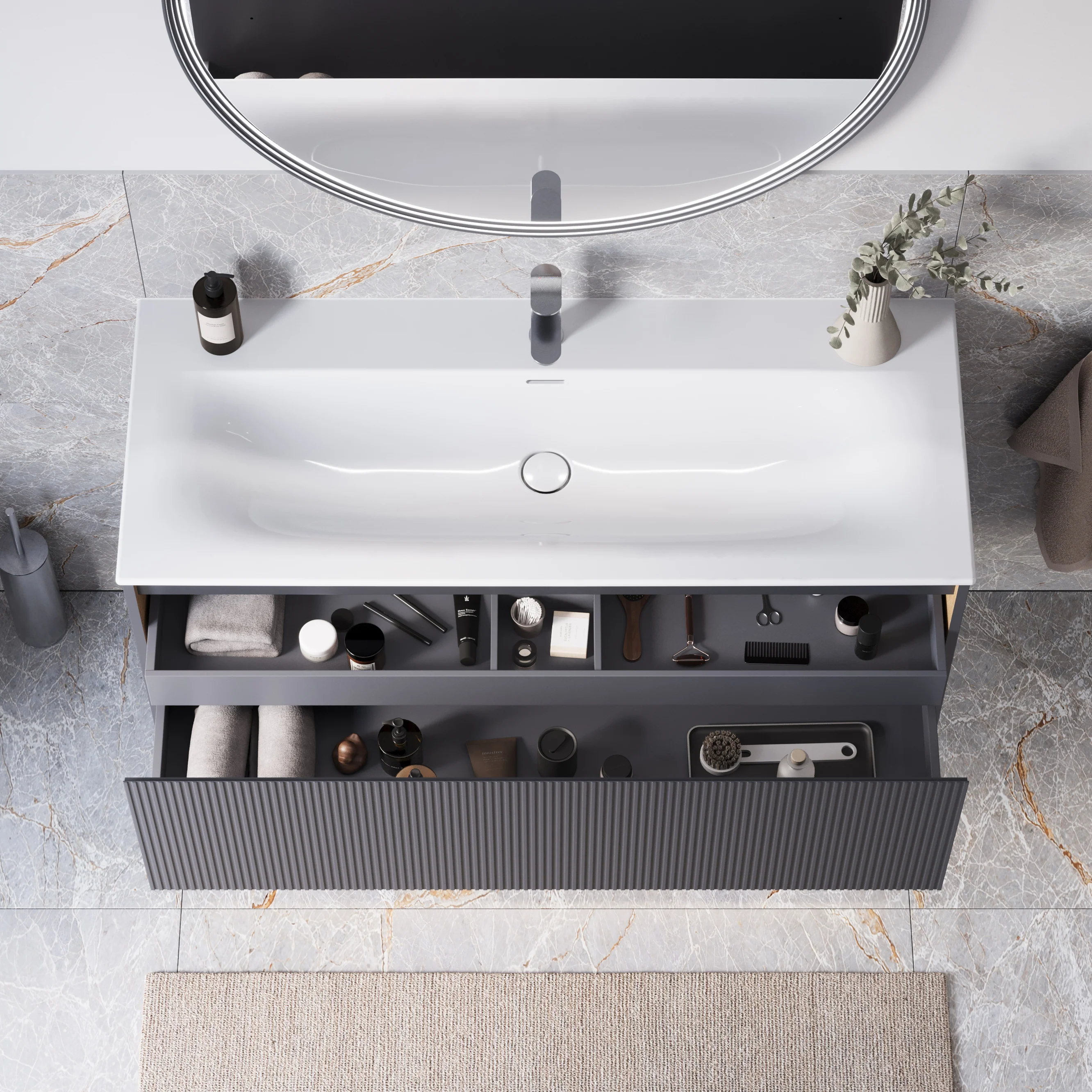 Duravit håndvask med underskab BELDIVO 120 cm - Image 3