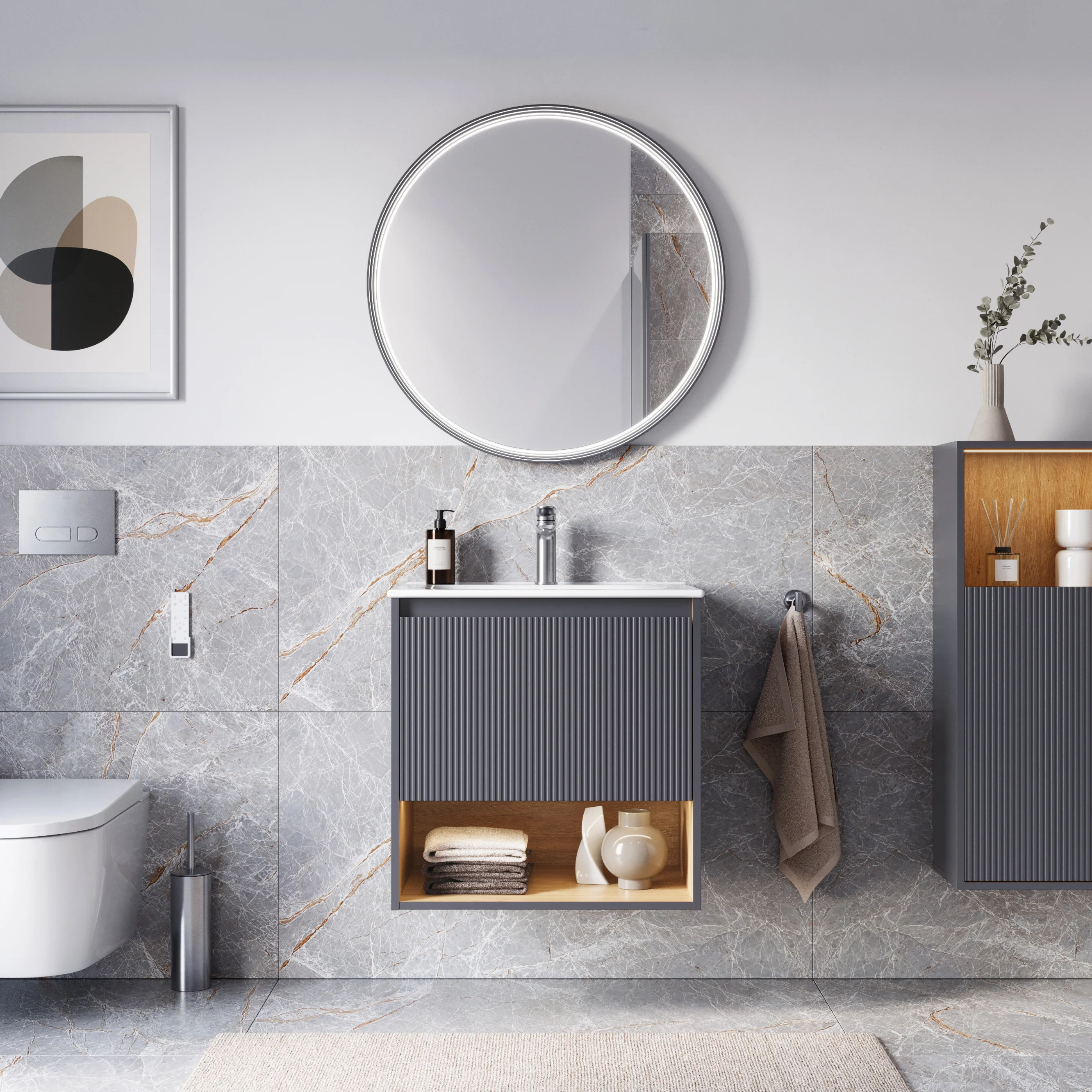 Duravit håndvask med underskab BELDIVO 60 cm - Image 2