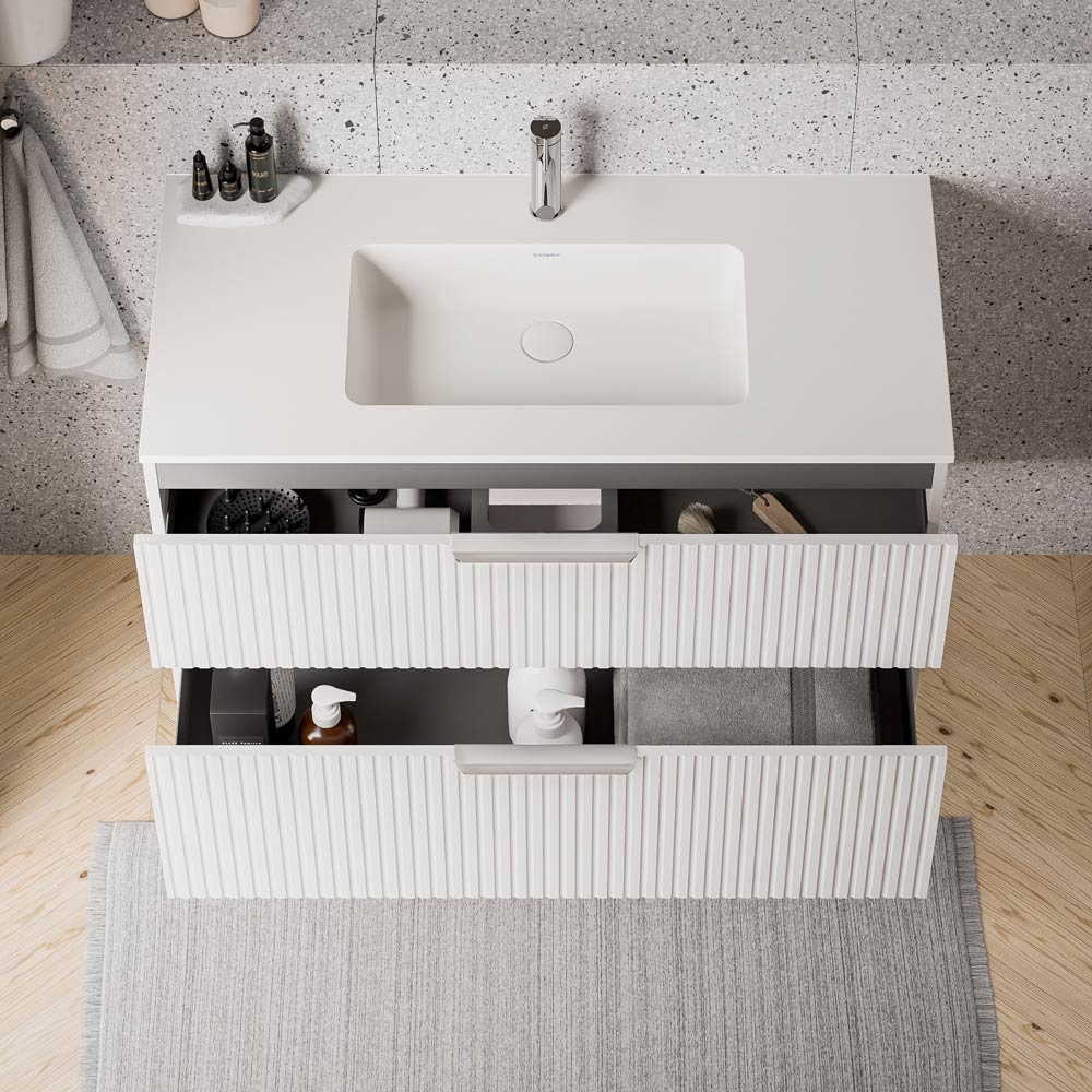 Duravit håndvask med vaskeskab TIM 100 cm - Image 12