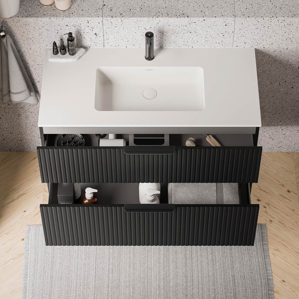 Duravit håndvask med vaskeskab TIM 100 cm - Image 15