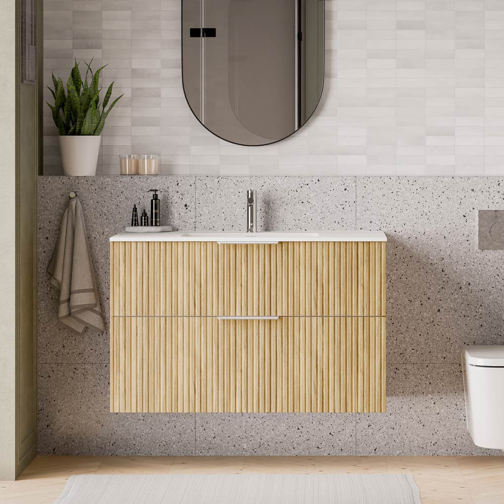 Duravit håndvask med vaskeskab TIM 100 cm - Image 28