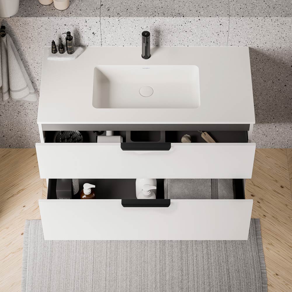 Duravit håndvask med vaskeskab TIM 100 cm - Image 3