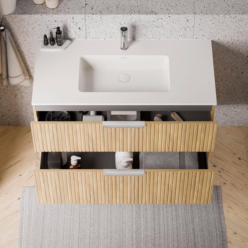Duravit håndvask med vaskeskab TIM 100 cm - Image 30
