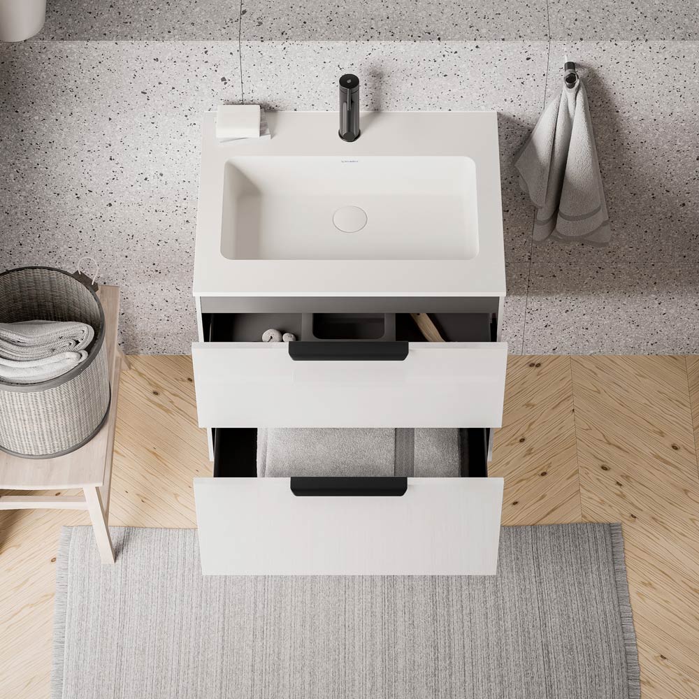 Duravit håndvask med vaskeskab TIM 60 cm - Image 3