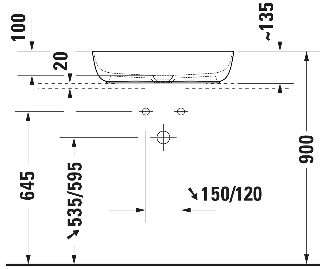 Duravit Lagoa påbygningsvask - Image 7