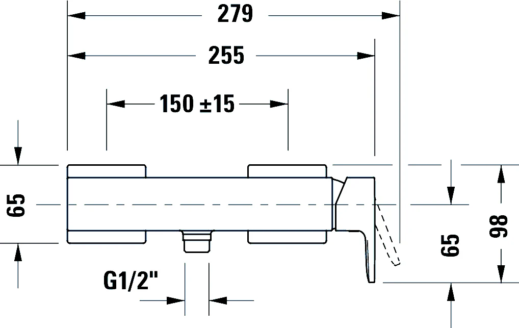Duravit Manhattan etgrebs-brusearmatur - Image 9