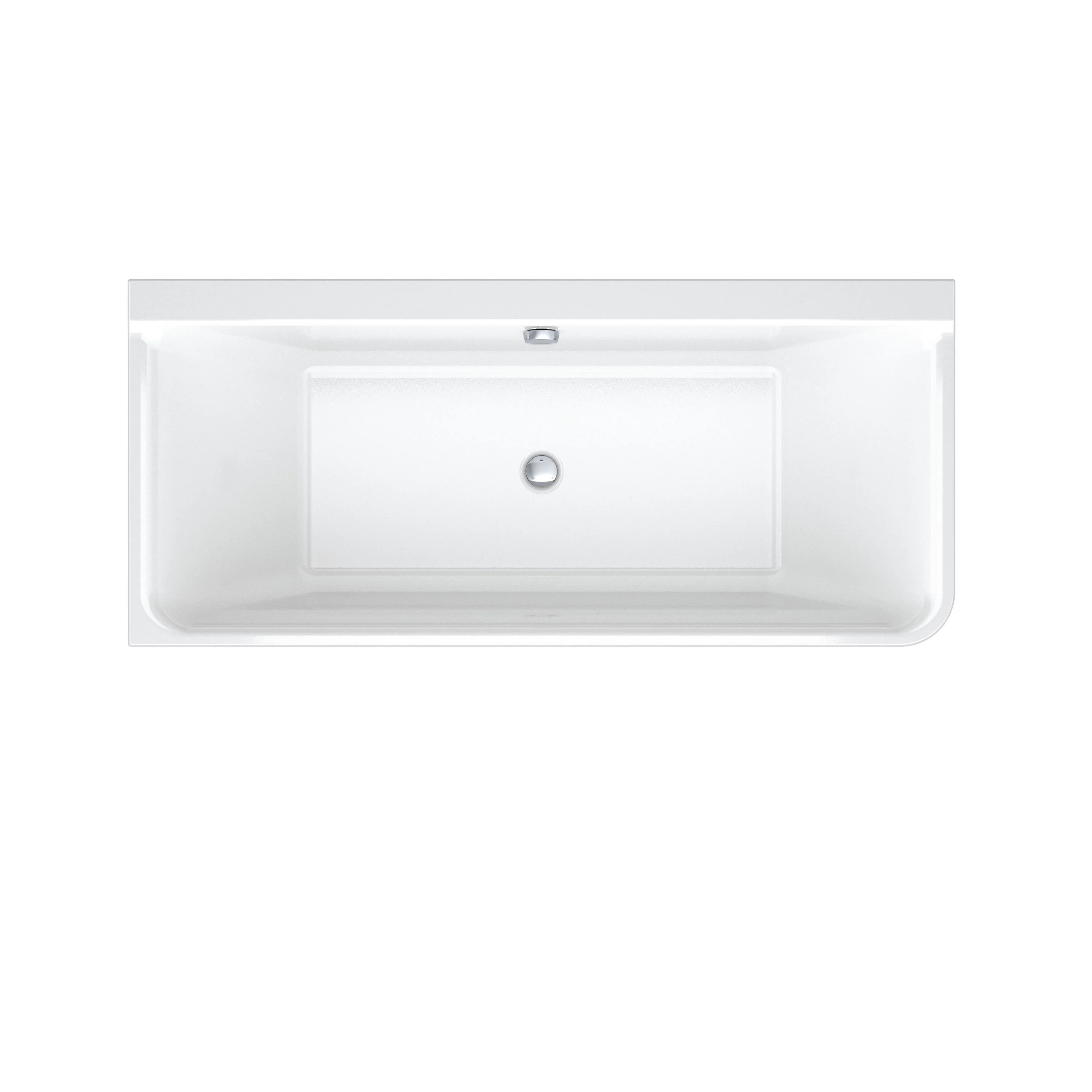 Duravit P3 væghængt badekar, Hvid, 180x80 cm - Image 5
