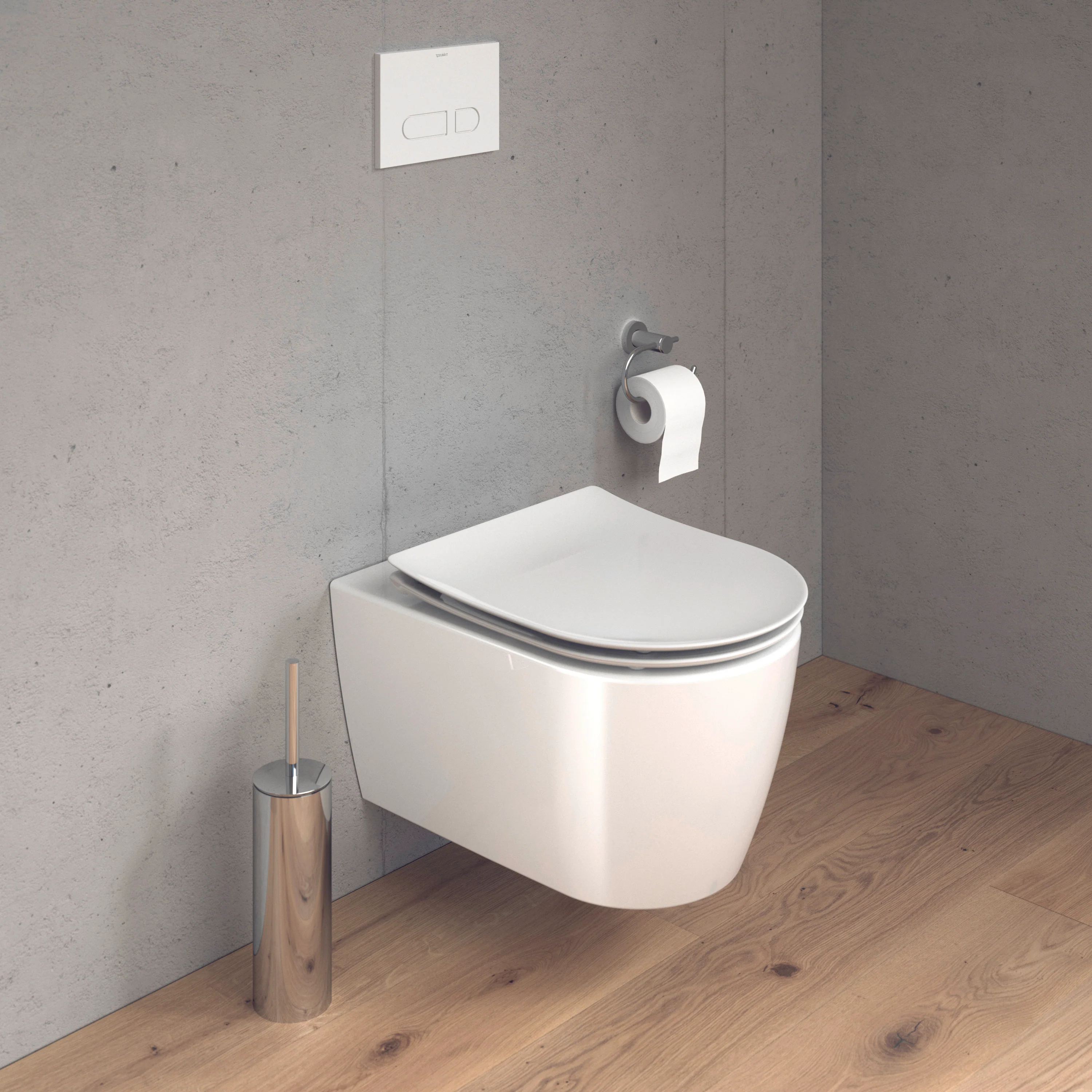 Duravit Soleil væghængt toilet-sæt med toiletsæde - skjult montering