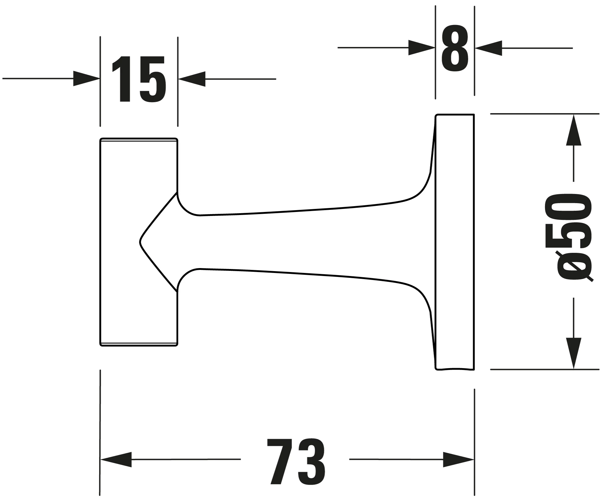 Duravit Starck T håndkløkrog - Image 19