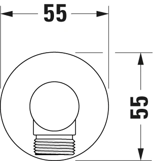 Duravit Tulum indbygget brusearmatur med regnbruser  - Image 18