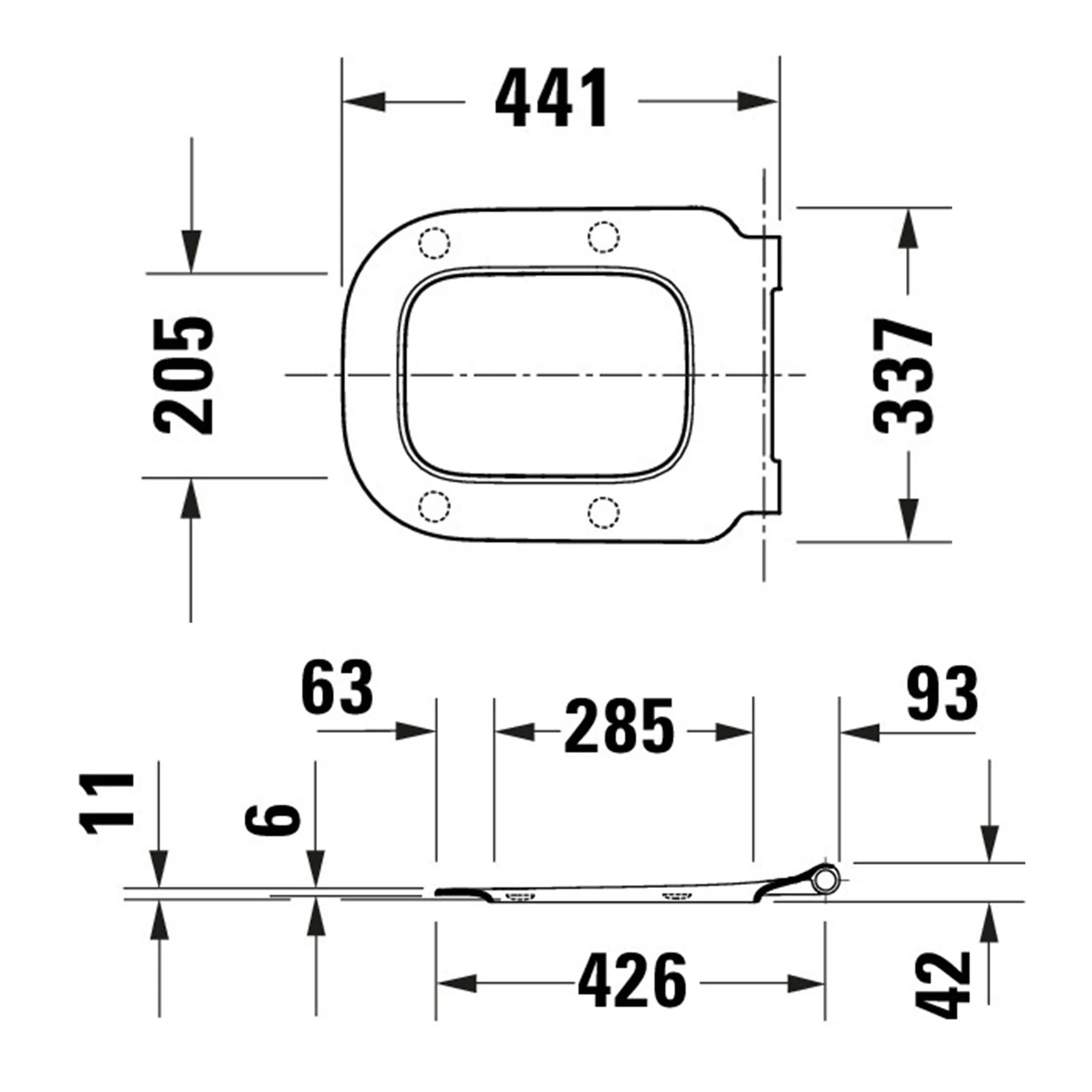 Duravit Univavo universal toiletsæde med soft-close - Image 5