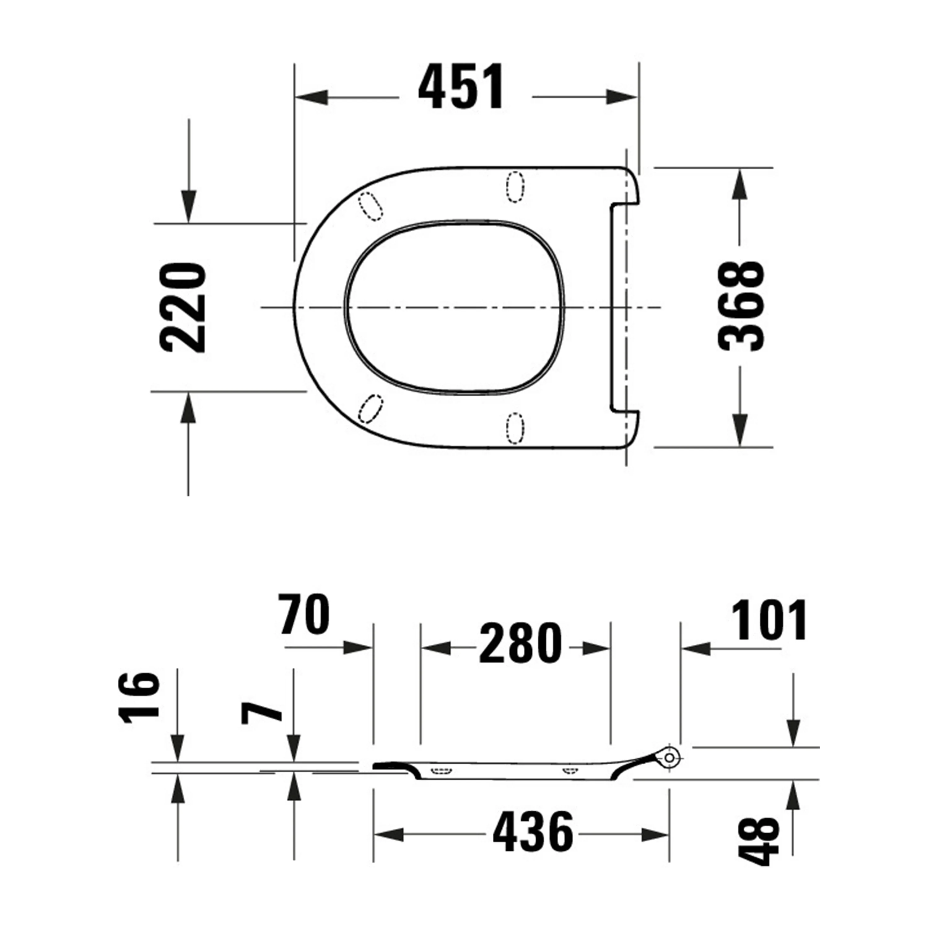 Duravit Univavo universal toiletsæde med soft-close, rundt  - Image 5