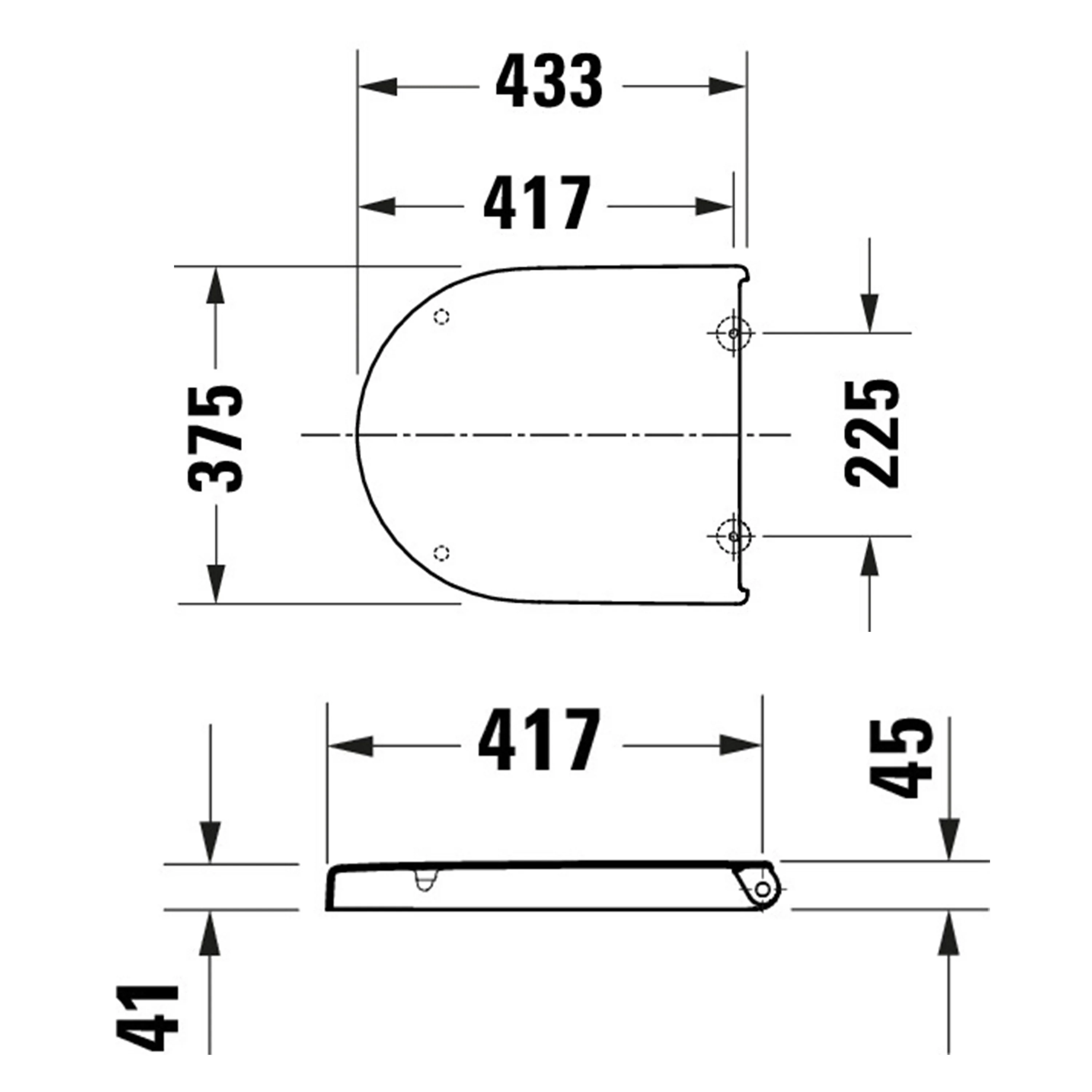Duravit Univavo universal toiletsæde med soft-close, rundt - Image 4