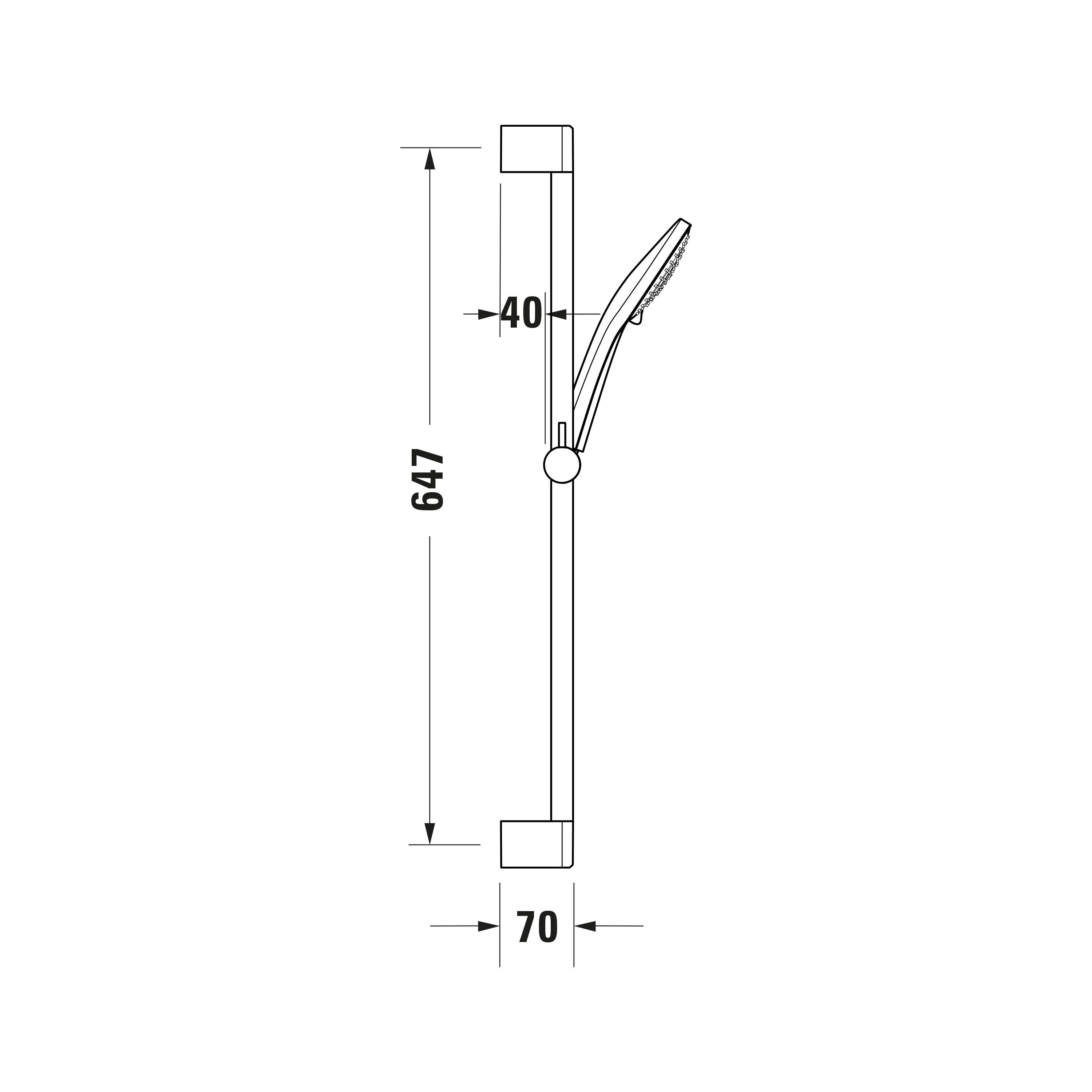 Duravit universal brusesæt med 3 stråletyper - Image 3