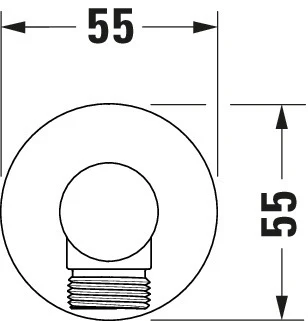 Duravit Universal vægtilslutningsbøjle med bruseholder - Image 19