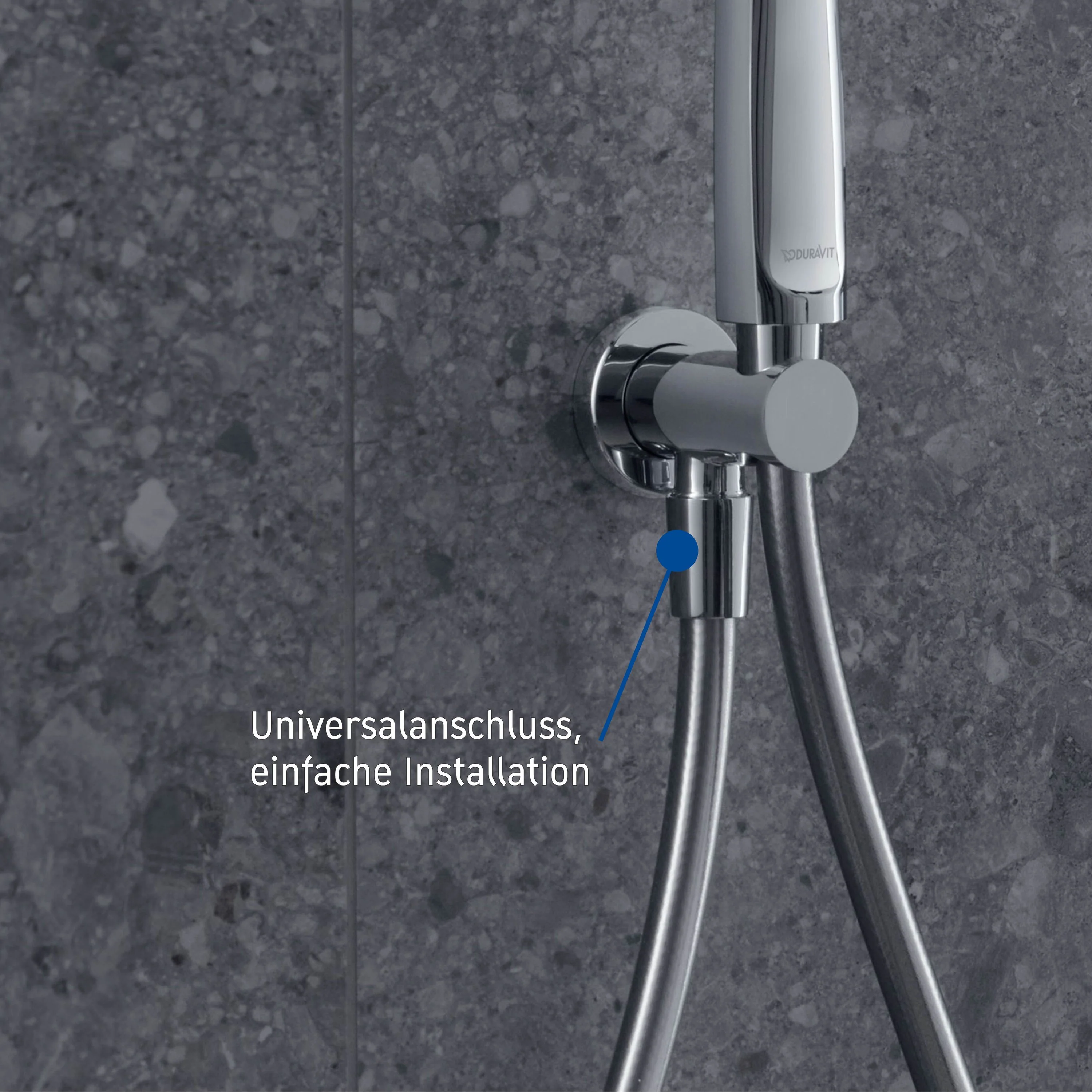 Duravit Universal vægtilslutningsbøjle med bruseholder - Image 25