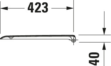 Duravit universal WC-sæde med soft-close funktion til D-Code - Image 5