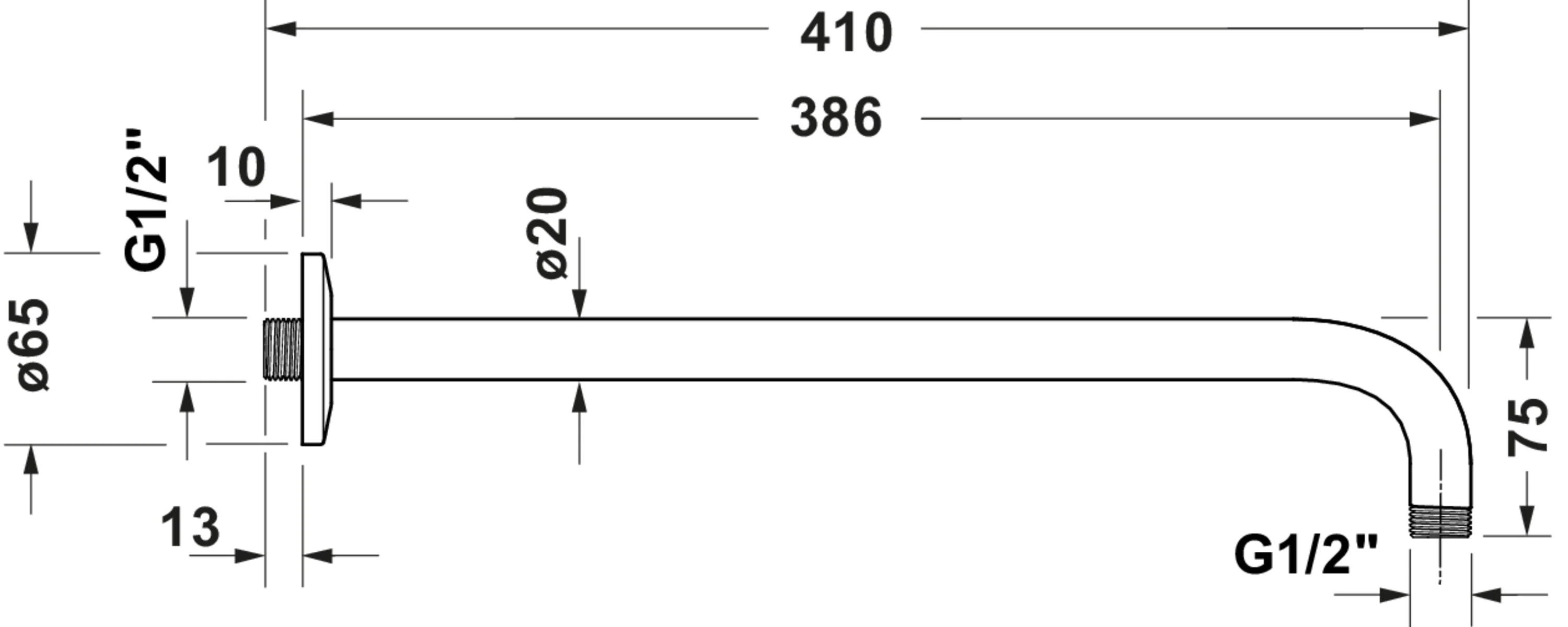 Duravit indbygget brusesystem med termostat og hovedbruser - Image 50