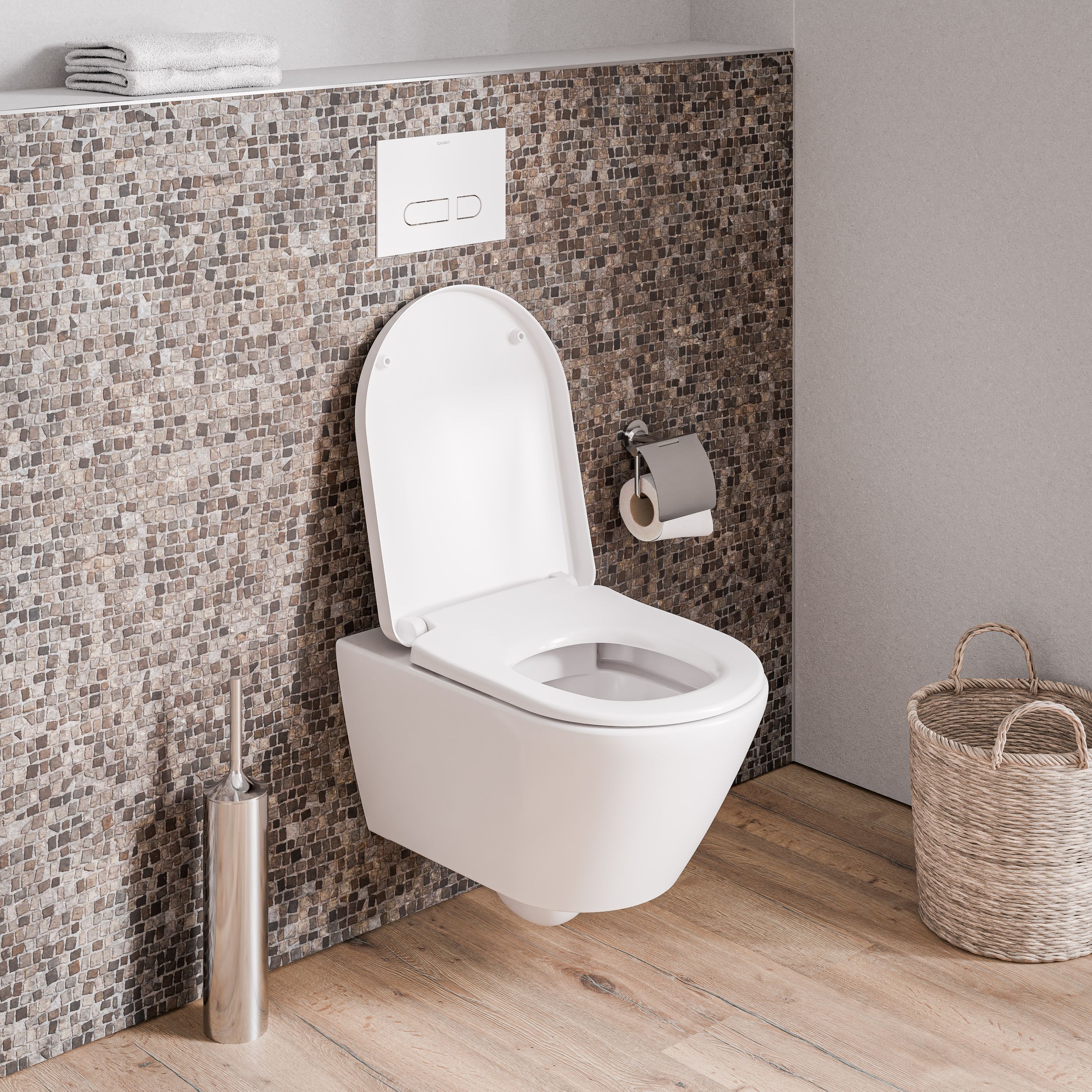 Duravit Mino væghængt toilet uden skyllekant - Hvid glans inkl. toiletsæde - Image 2