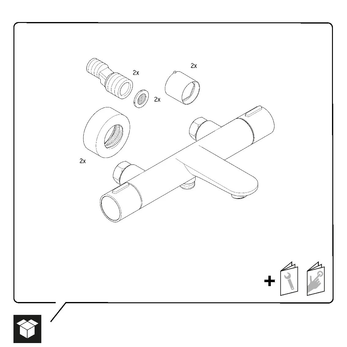 Duravit Wave Badekararmatur med termostat - Udført - 2 forbrugere - Image 11