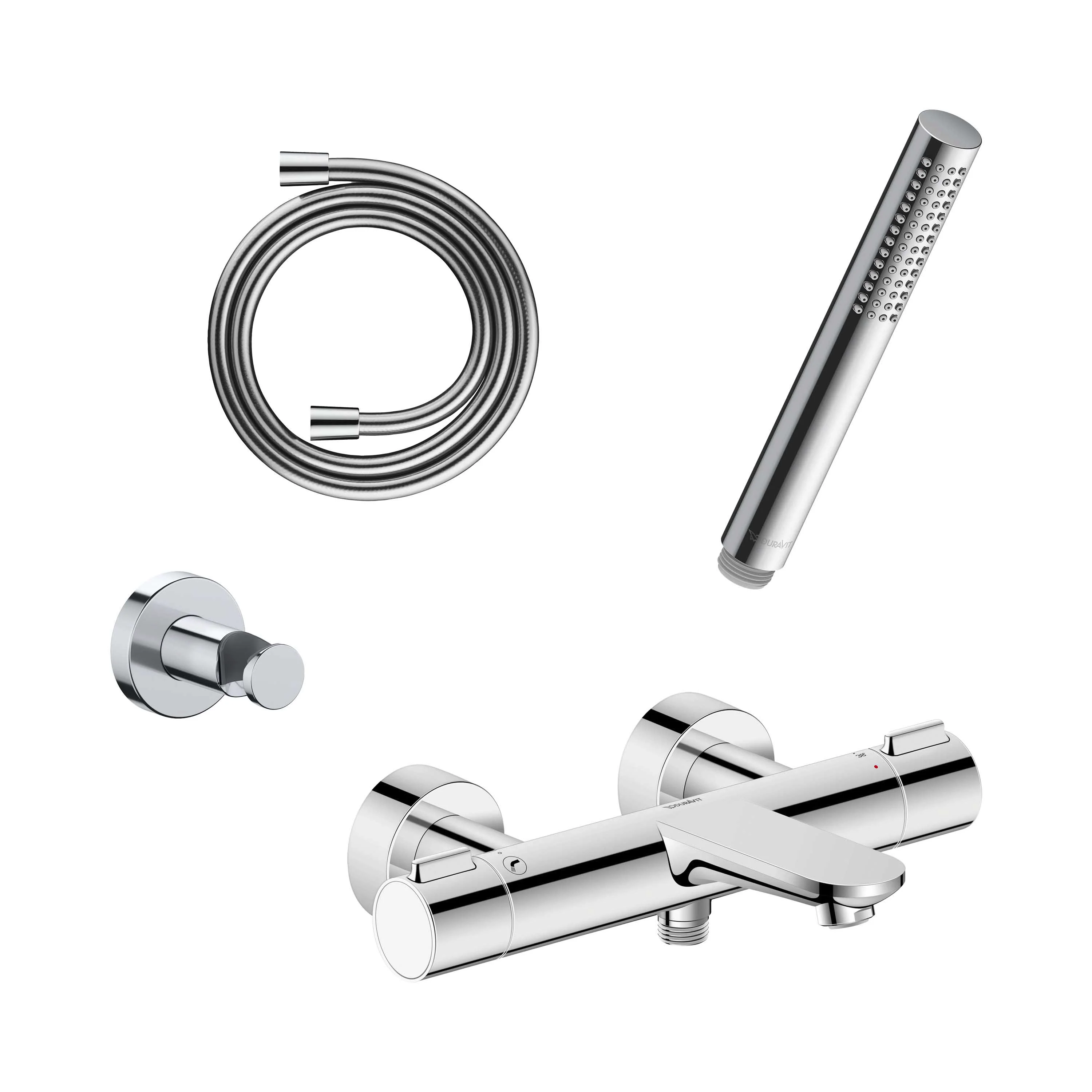 Duravit Wave badekarsarmatur med termostat - Image 2