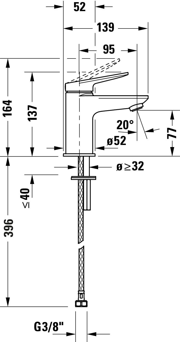 Duravit Wave et-grebs håndvaskarmatur S - Image 10