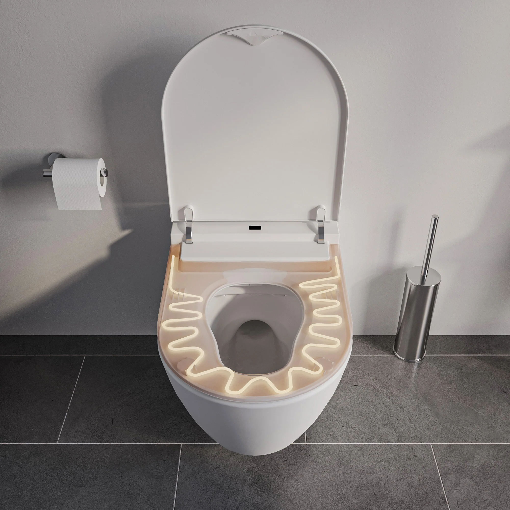 Bruse-WC komplet sæt 540 PRO med Geberit Duofix forvægselement - Image 11