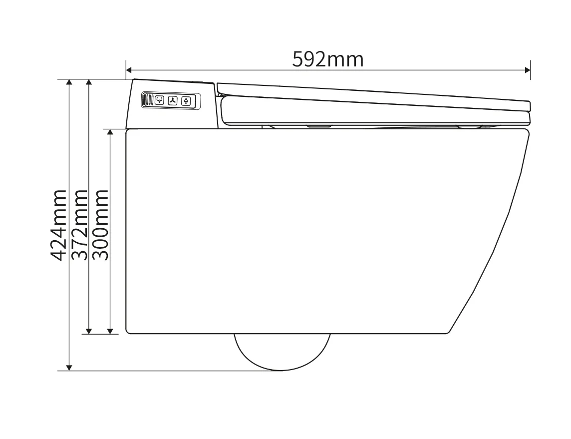 Bruse-WC komplet sæt 540 PRO med Geberit Duofix forvægselement - Image 21