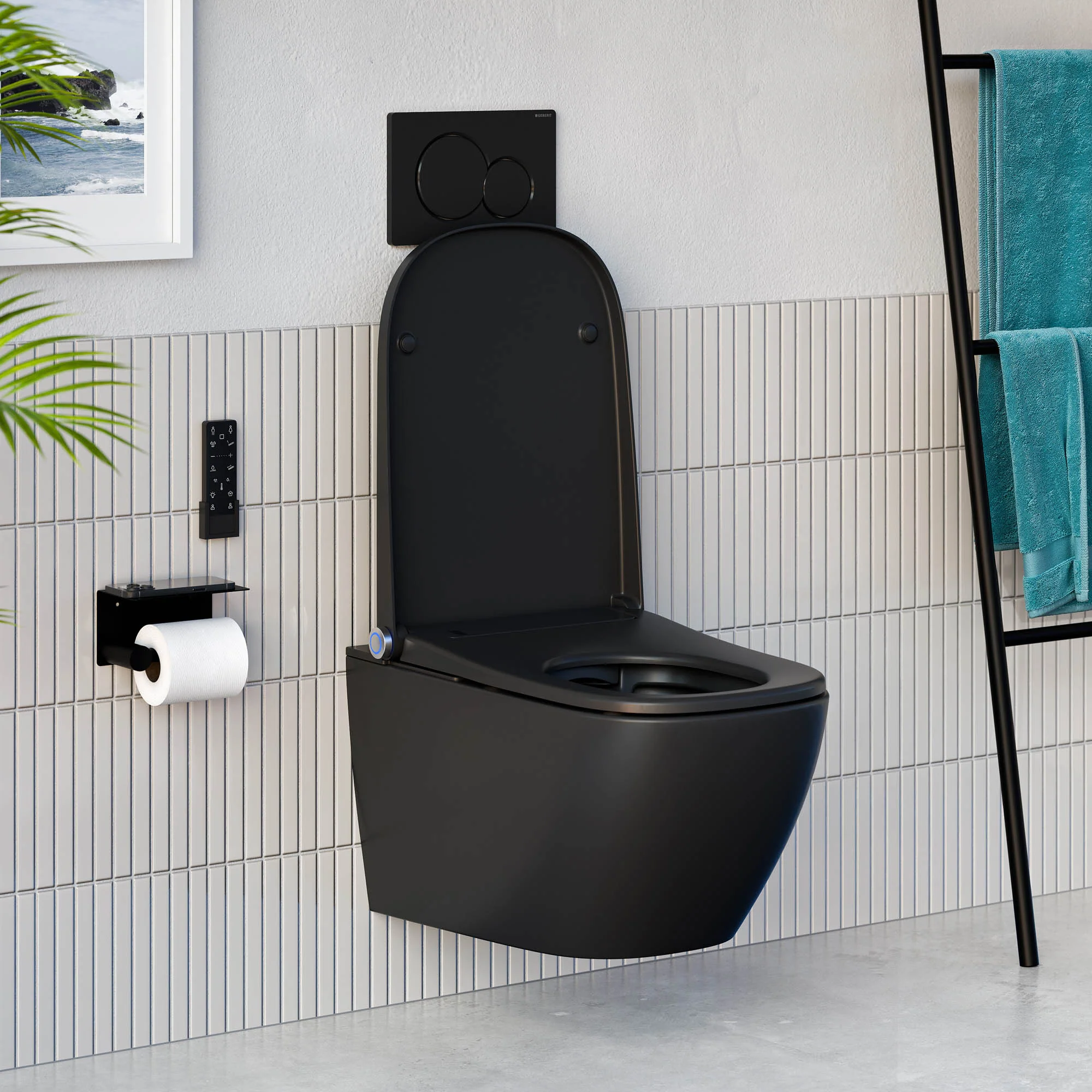 Bruse-wc komplet sæt PRO+1104 med Geberit Duofix forvægselement - Image 2