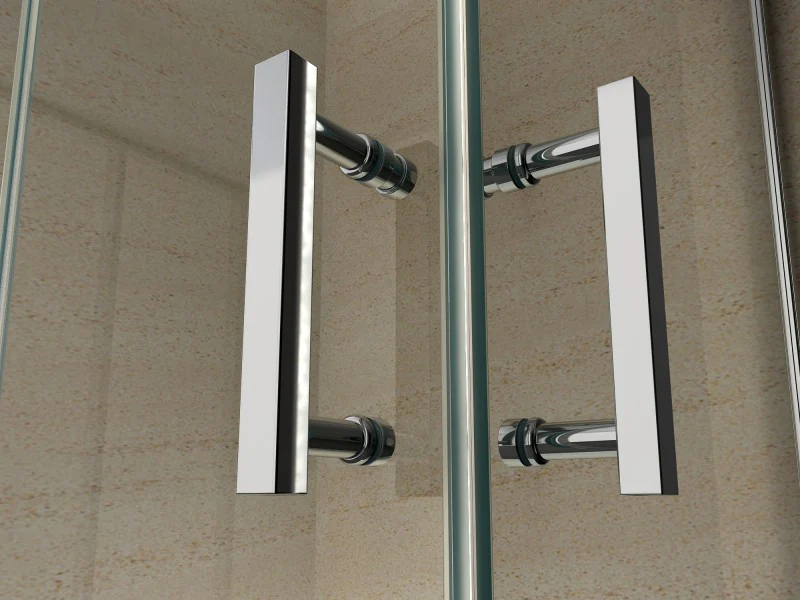 Foldevæg til brusebad, af NANO-glas, EX213, 100 × 100 × 195 cm + brusebund - Image 7
