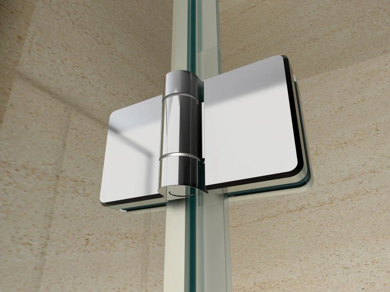 Foldevæg til brusebad, af NANO-glas, EX213, 100 × 100 × 195 cm + brusebund - Image 8