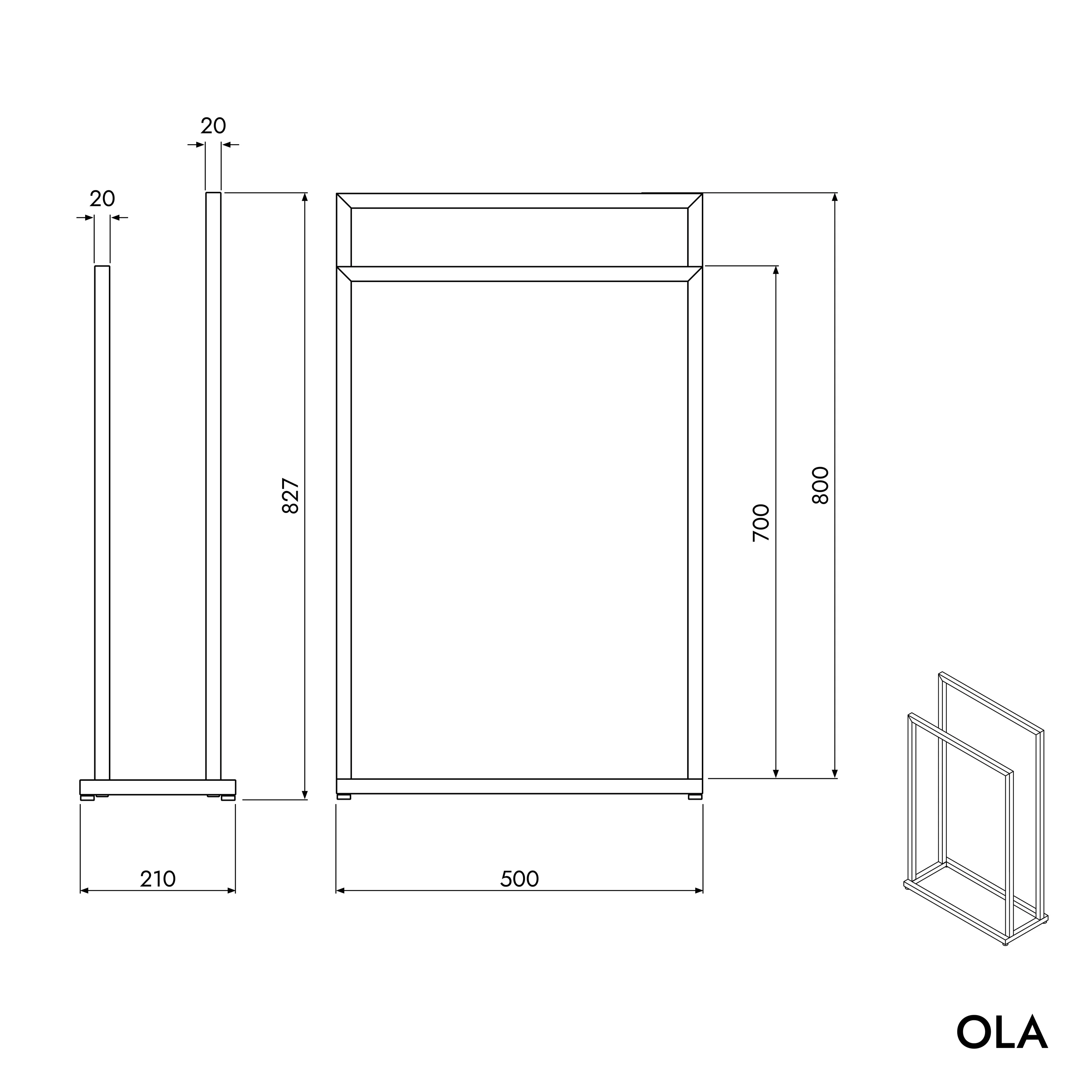 Håndklædestativ OLA - Image 9