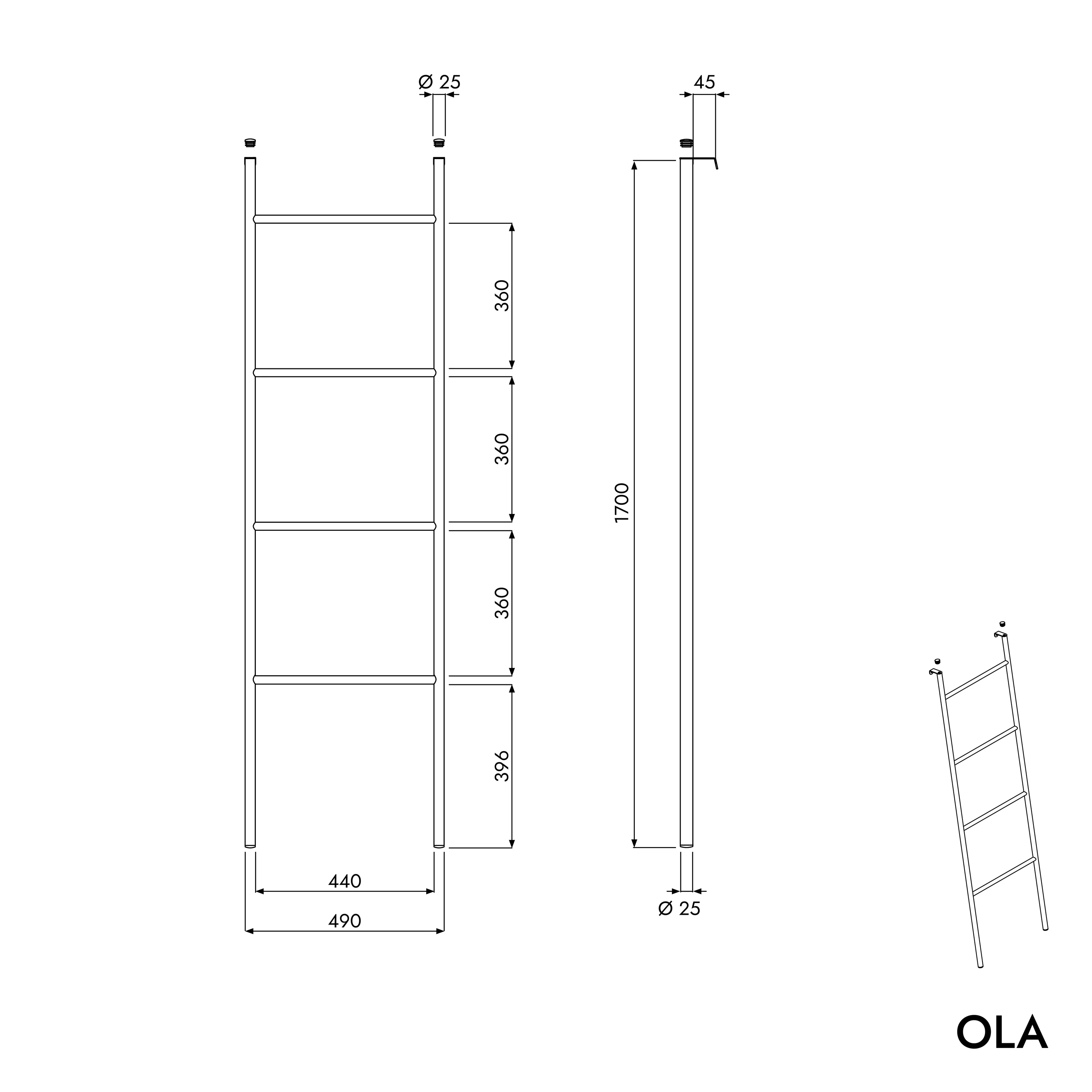 Håndklædestige OLA - Image 9