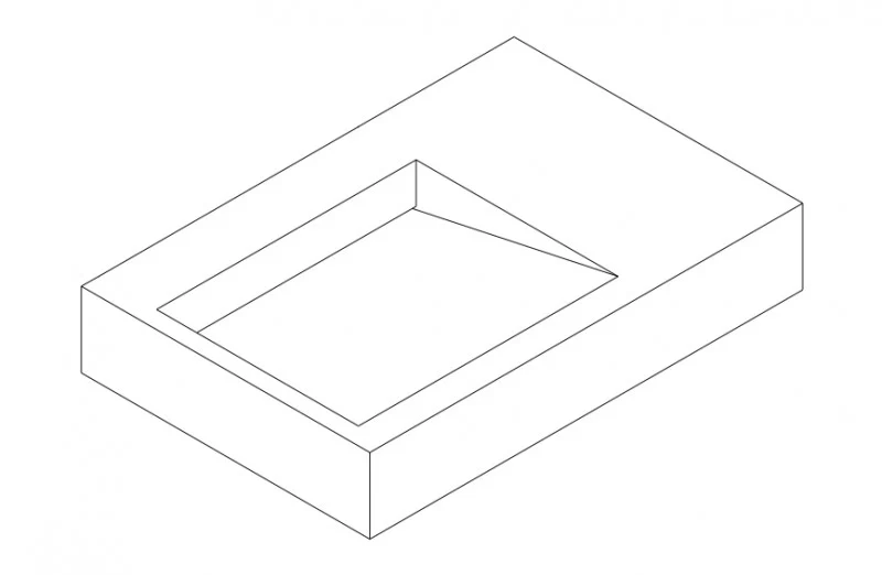 PB2014 væghængt håndvask i mineralstøbning - Image 7